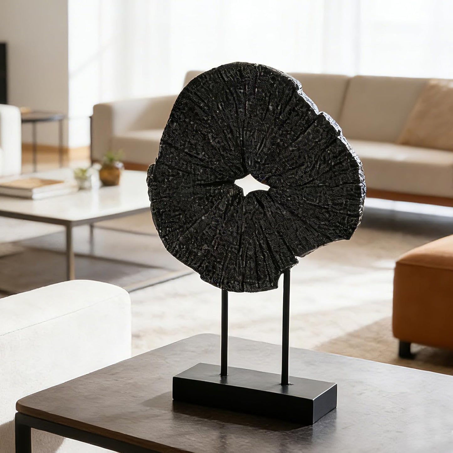 Art Modern Abstract Sculpture / Black