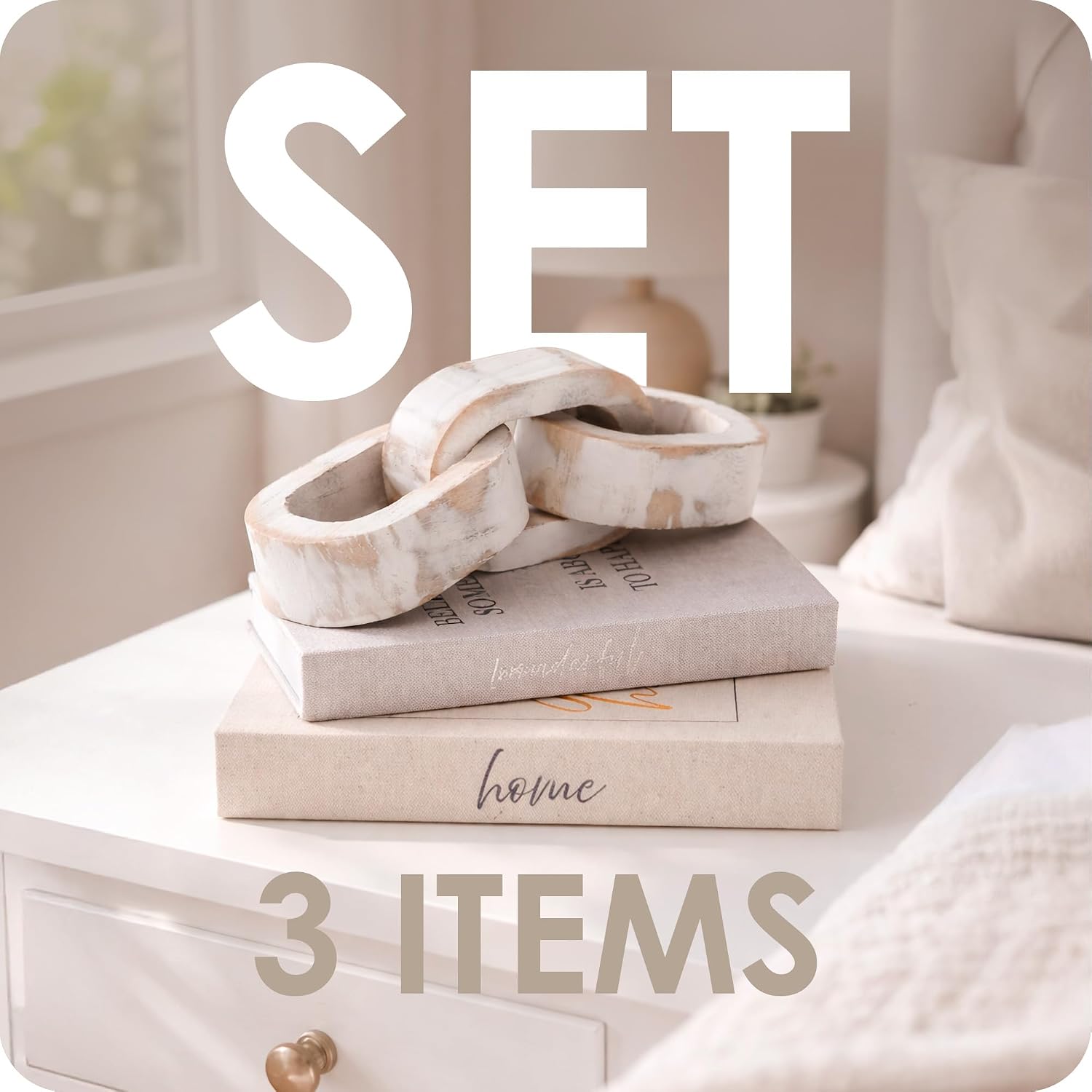 Modern Decorative Books Linen Hardcover Faux Book Box / Set of 2