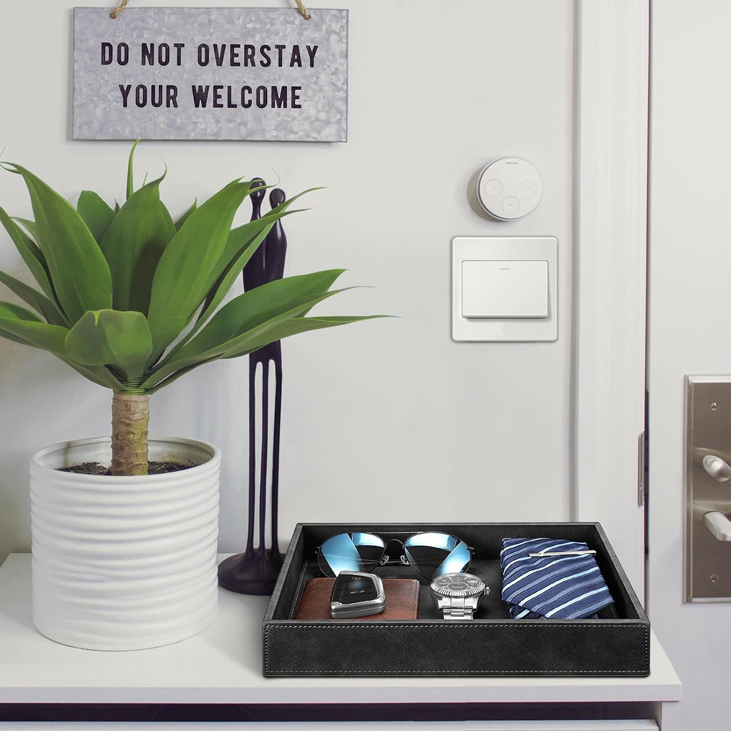 Valet Tray Desk Organizer / *black