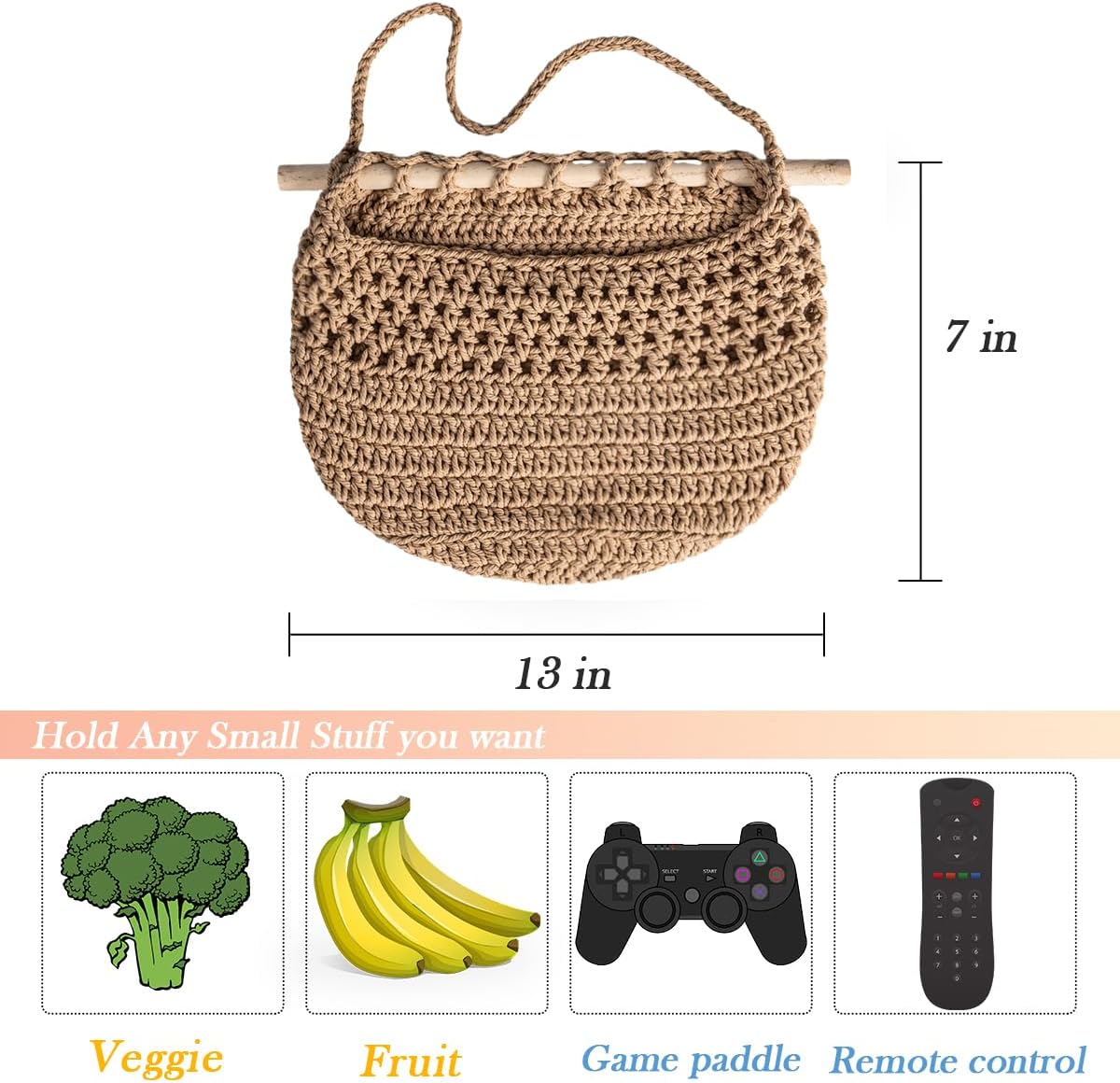 Hanging Fruit Basket / Jute