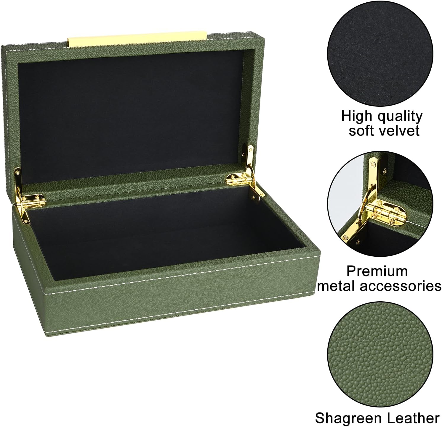 Keepsake And Memory Storage Decorative Boxes / 11 In / Green