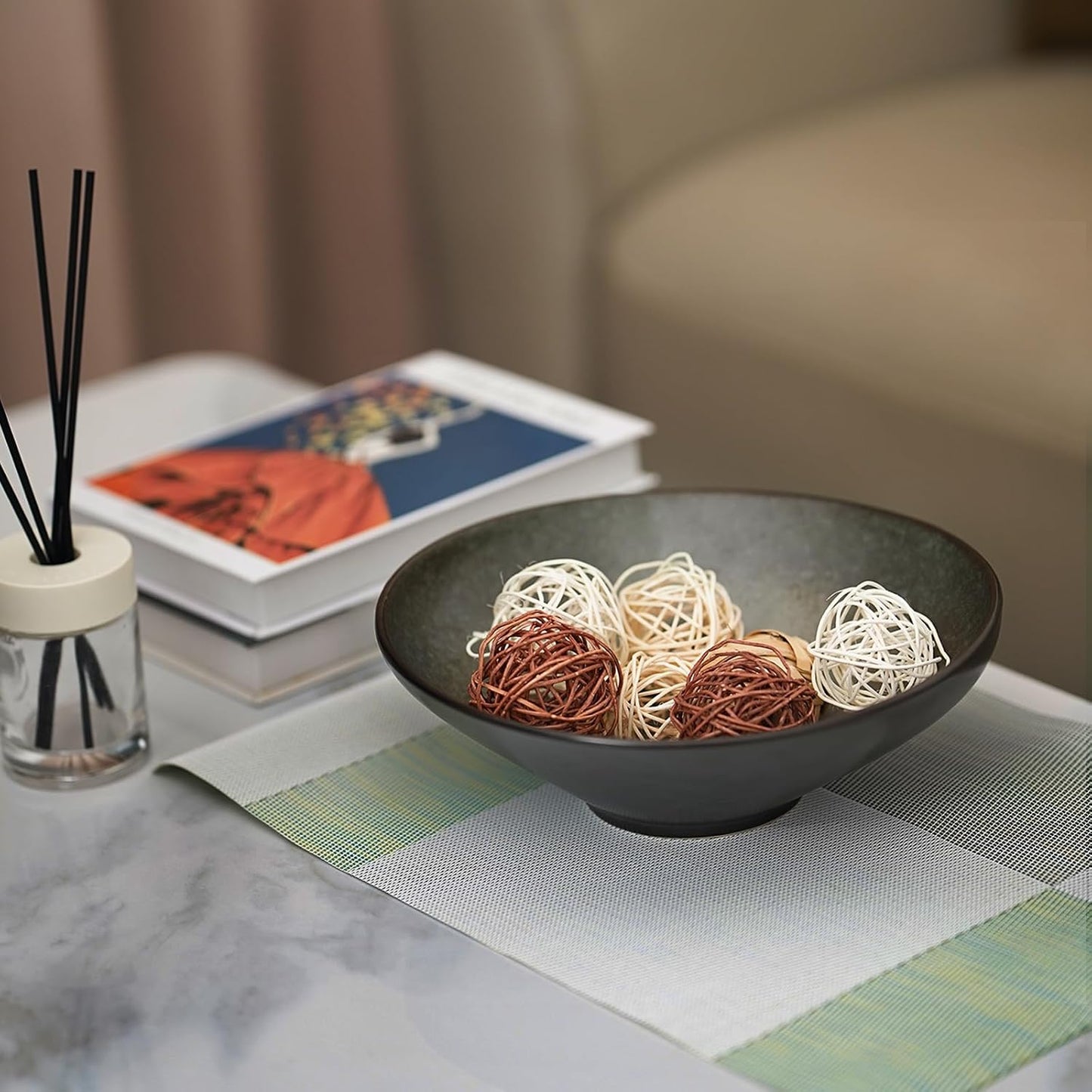 Ceramic Decorative Bowl / 11'' Large Decorative Bowl