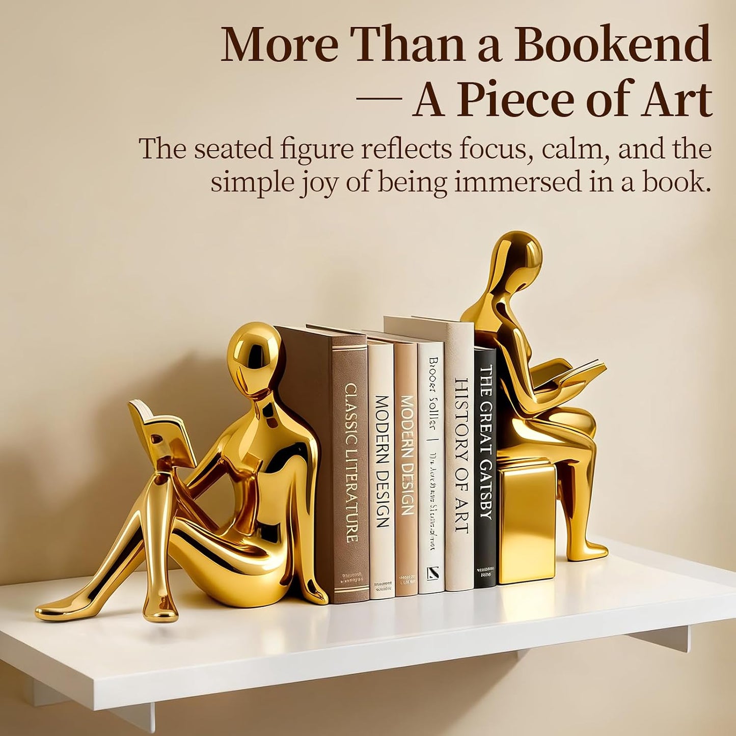 Ceramic Book Ends / Decorative Bookends Set