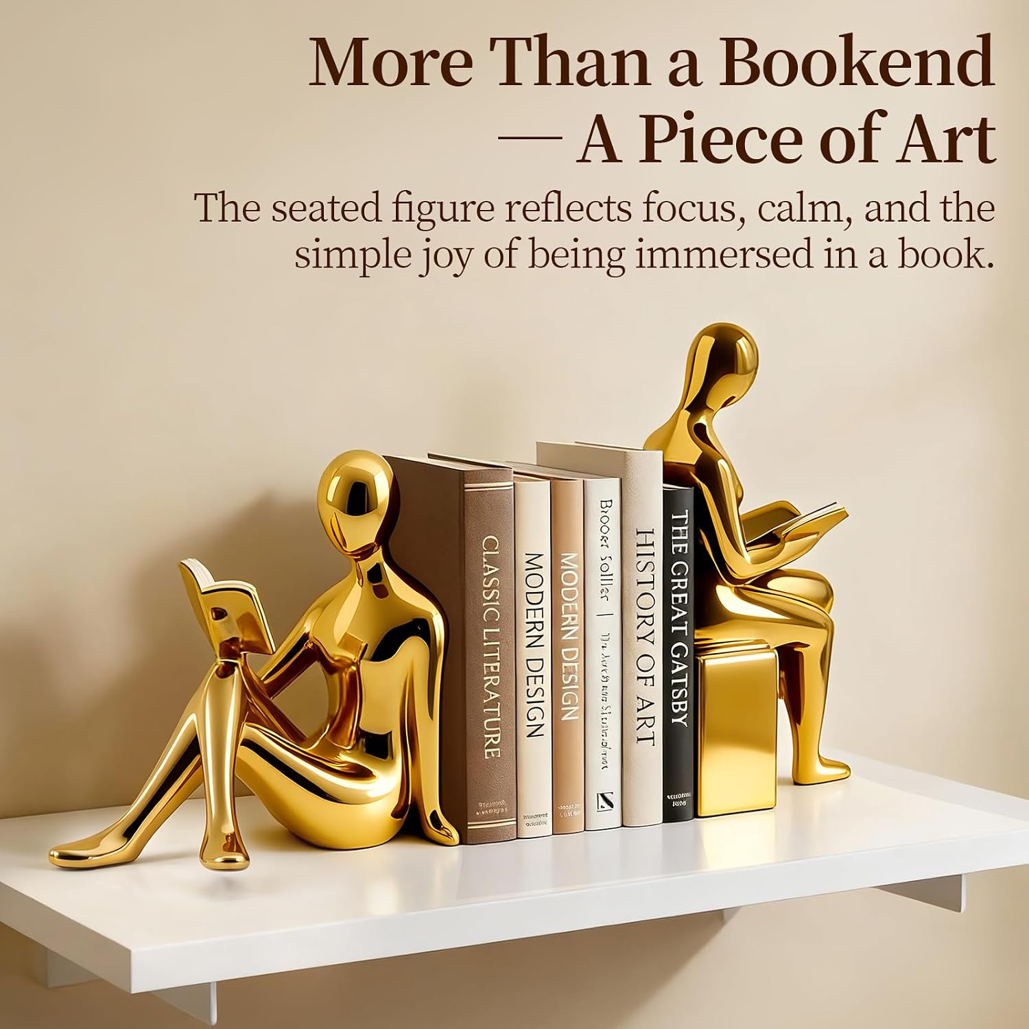 Ceramic Book Ends / Decorative Bookends Set