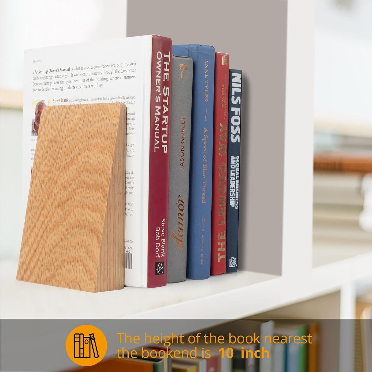 Red Oak Book Ends Heavy Duty Handmade Book Ends / Large Red Oak Wood