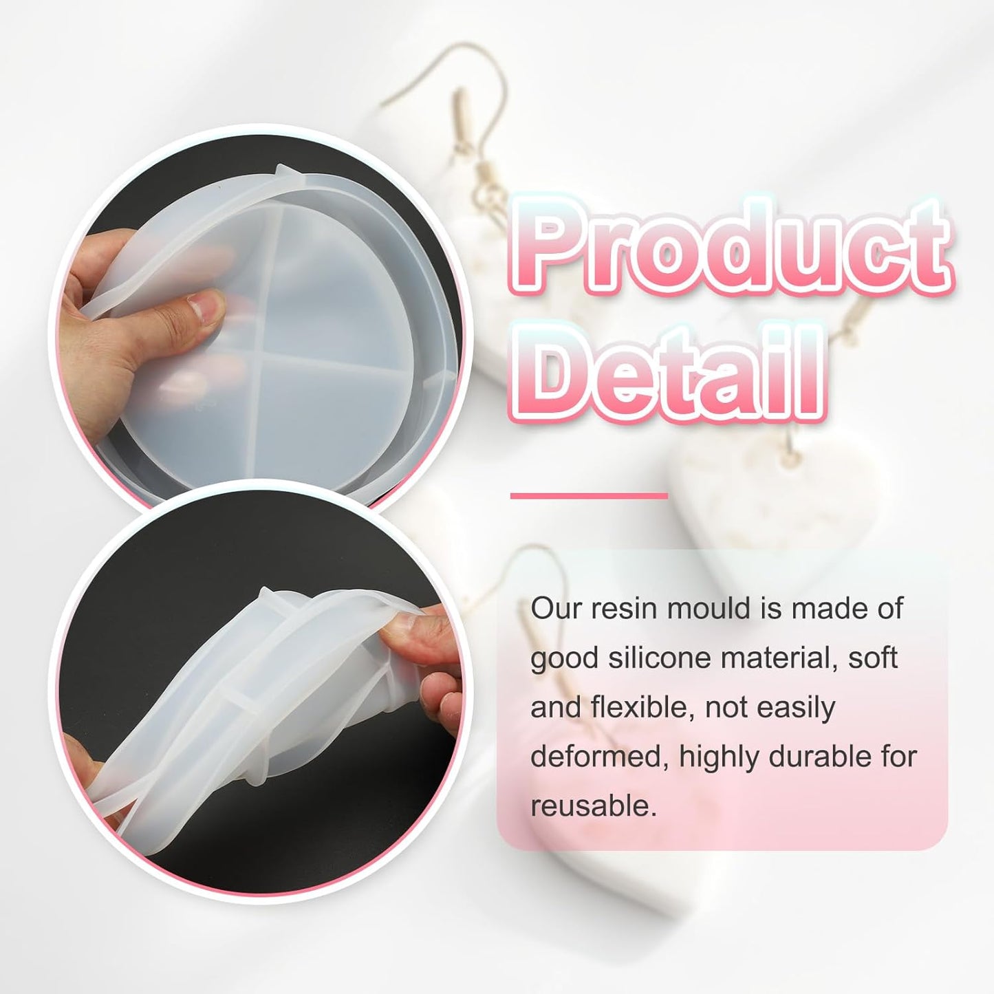 Round Tray Resin Mould / 8.3