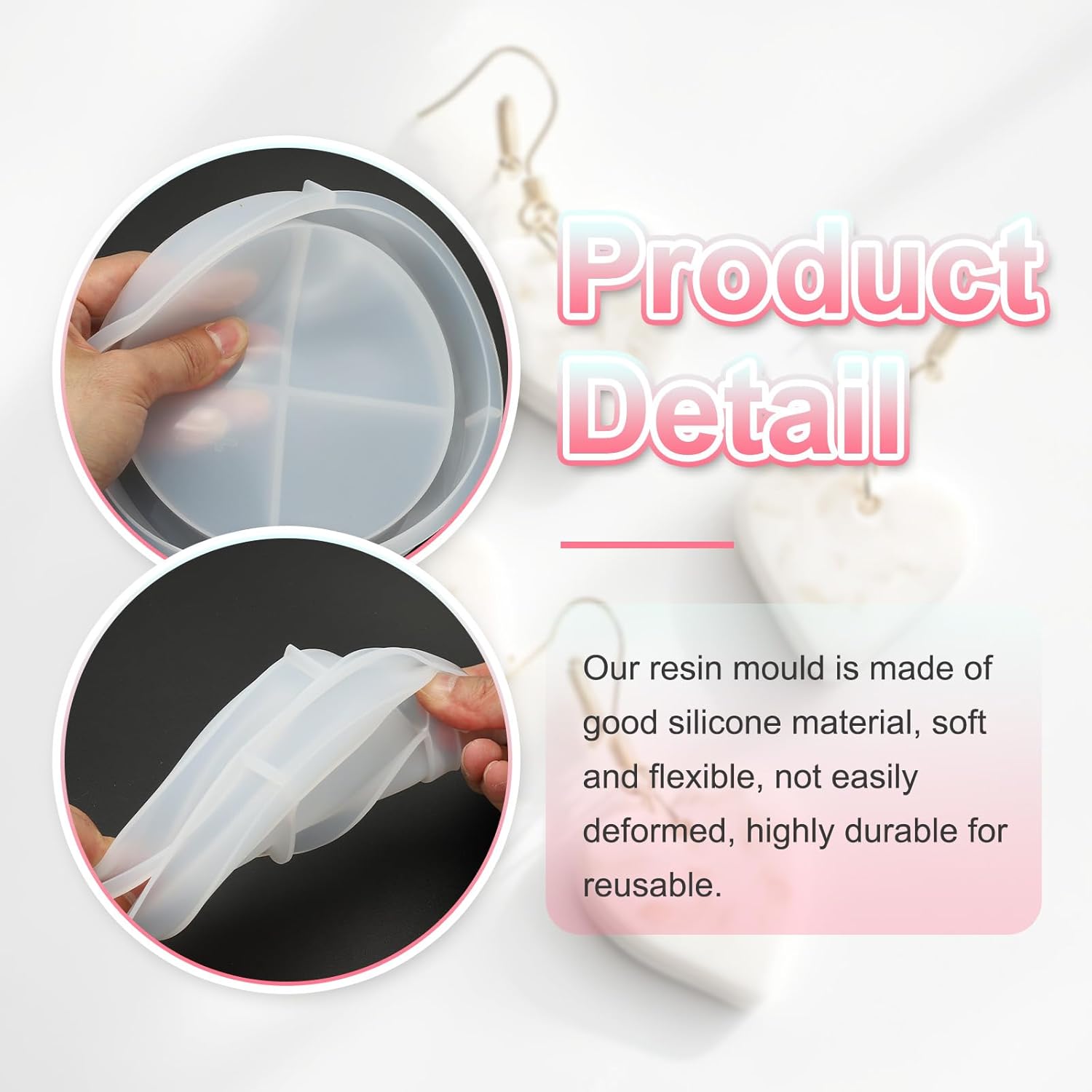 Round Tray Resin Mould / 8.3