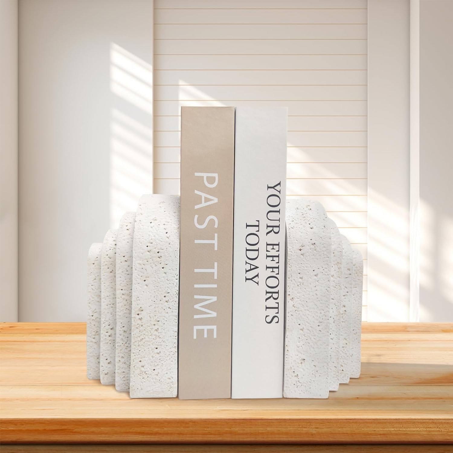 Heavy Duty Book Ends / Beige