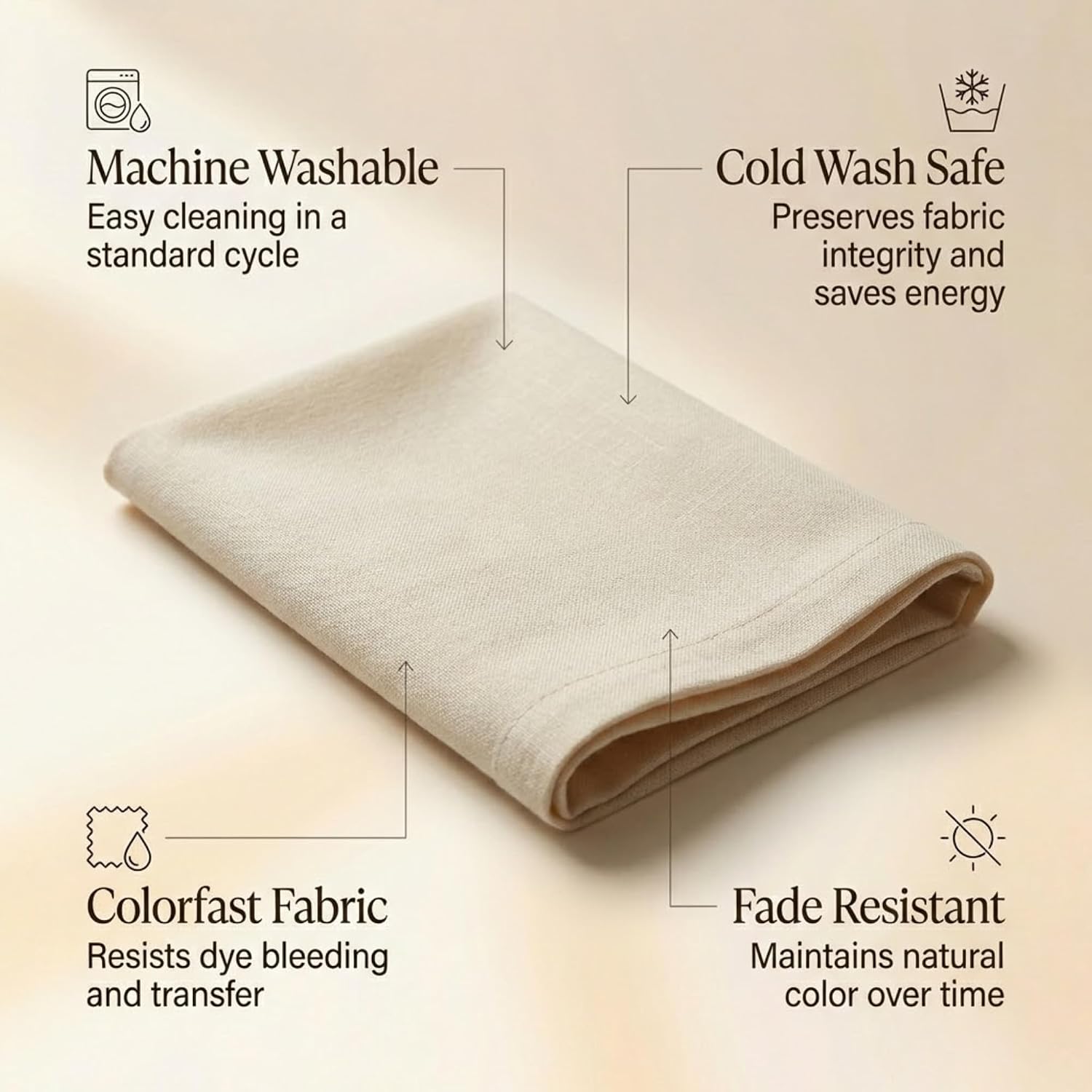 ACCENTHOME Accent Home 100% Cotton Napkins, Delicate Cloth Napkins for Dinners, Parties and Weddings，18 x 18 Inch Set