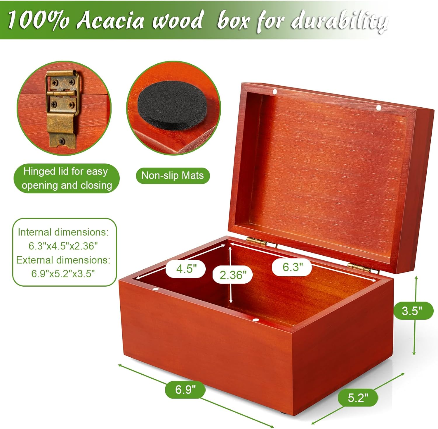 Wood Memory Box / Brown / Small
