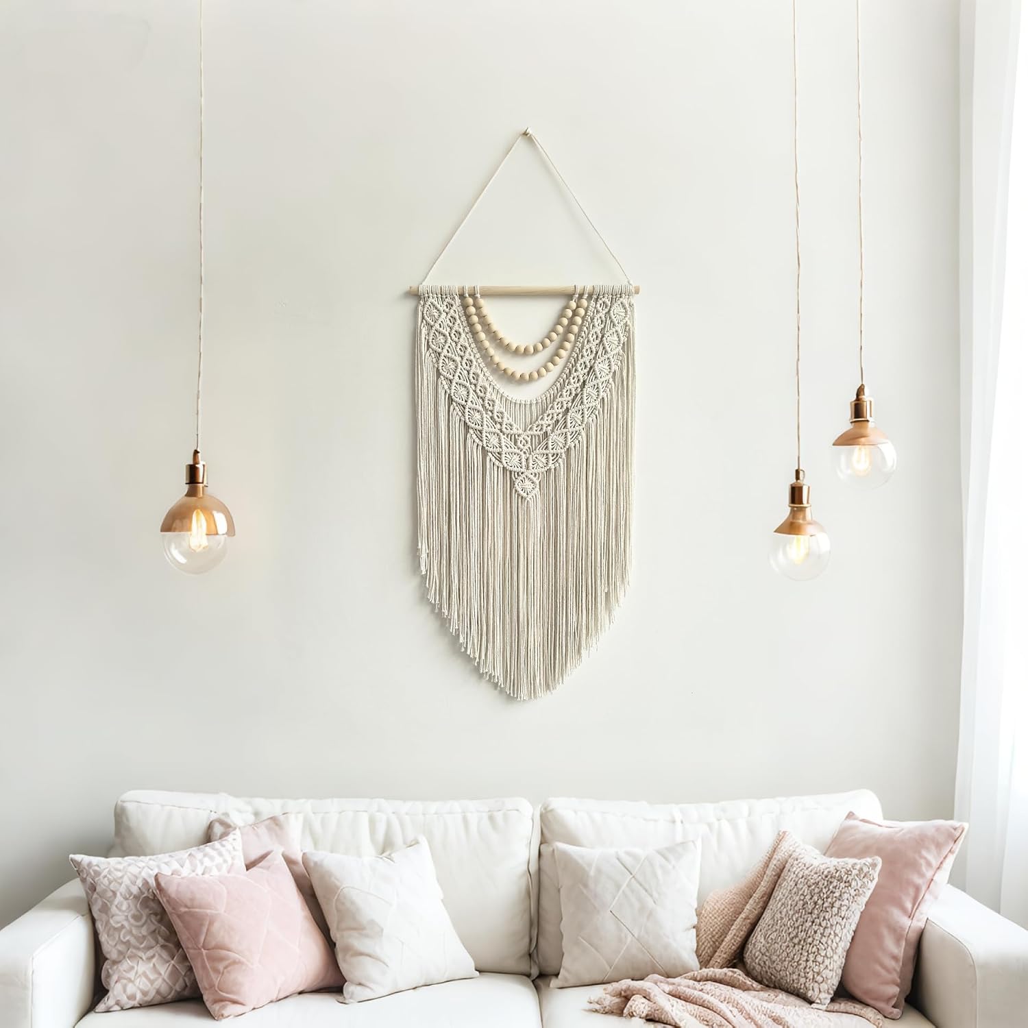 Wood Bead Wall Decor / Wood Bead-b