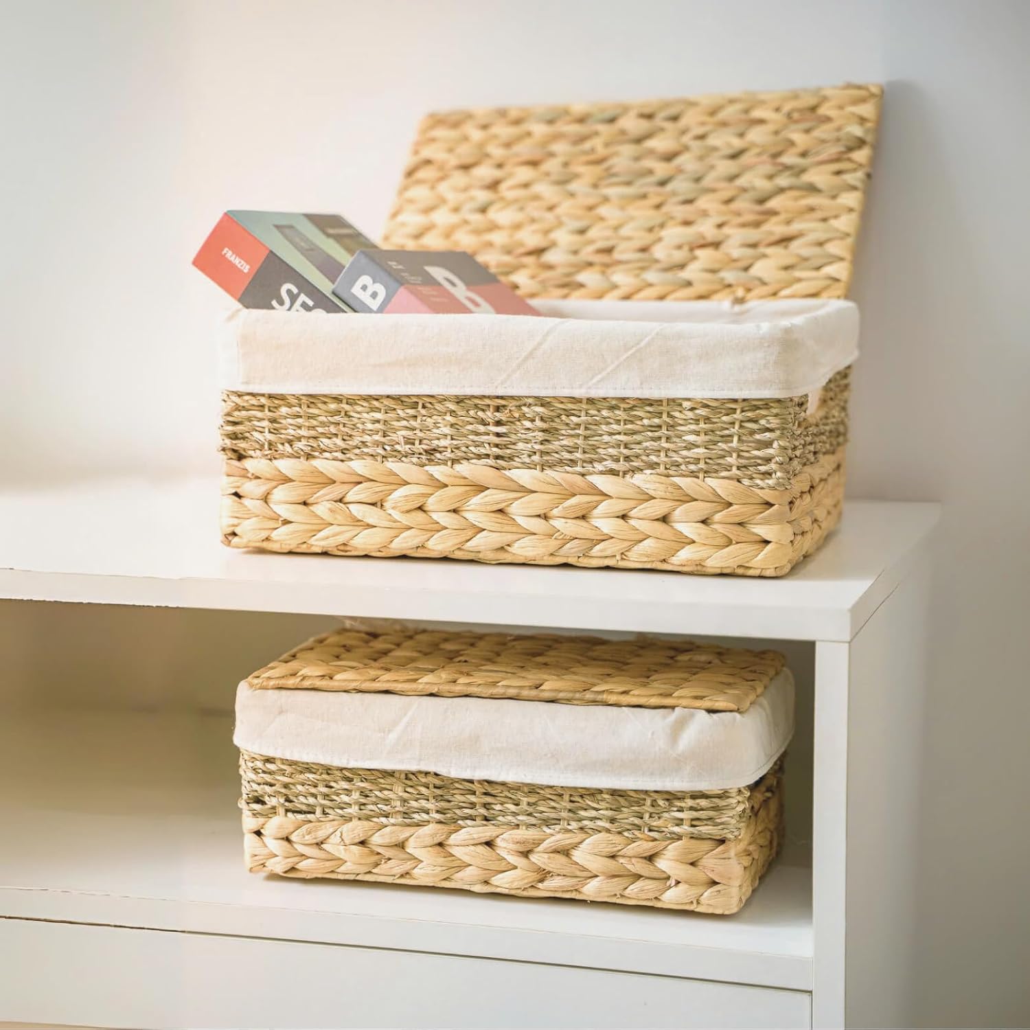 Wicker Storage Baskets / Set of 2