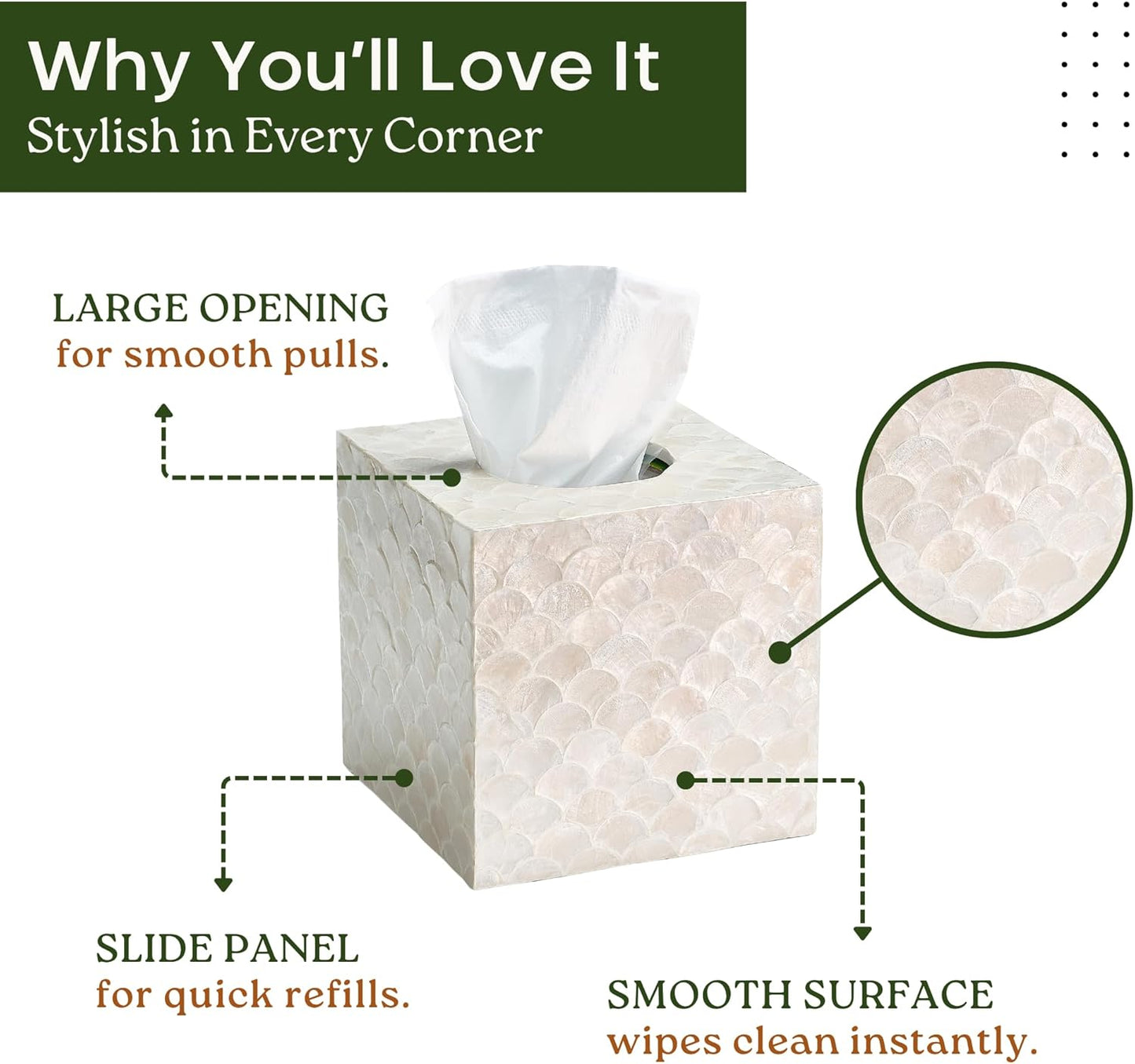 Decorative Tissue Holder / Square