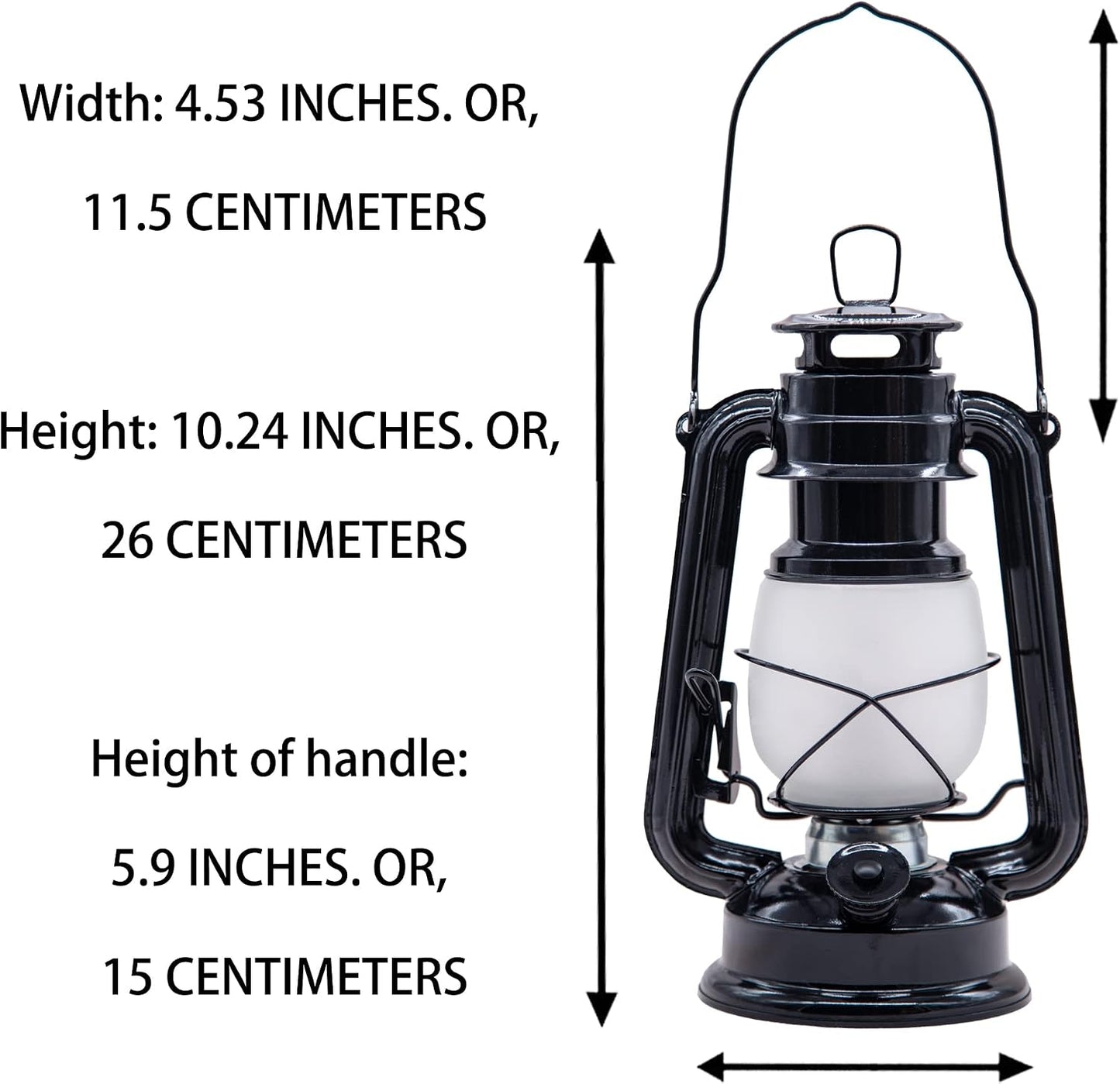 YAKii LED Vintage Flame Lantern Metal Outdoor Hanging Lantern with Dancing Flame Battery Operated Halloween Outdoor