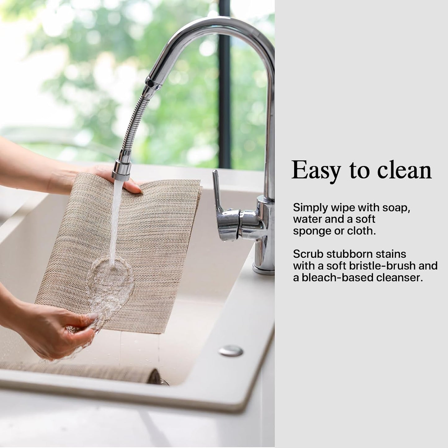 Placemats Set of 12 - Easy Clean Woven Vinyl Placemats for Dining Table, Indoor/Outdoor Place Mats, Washable PVC Table