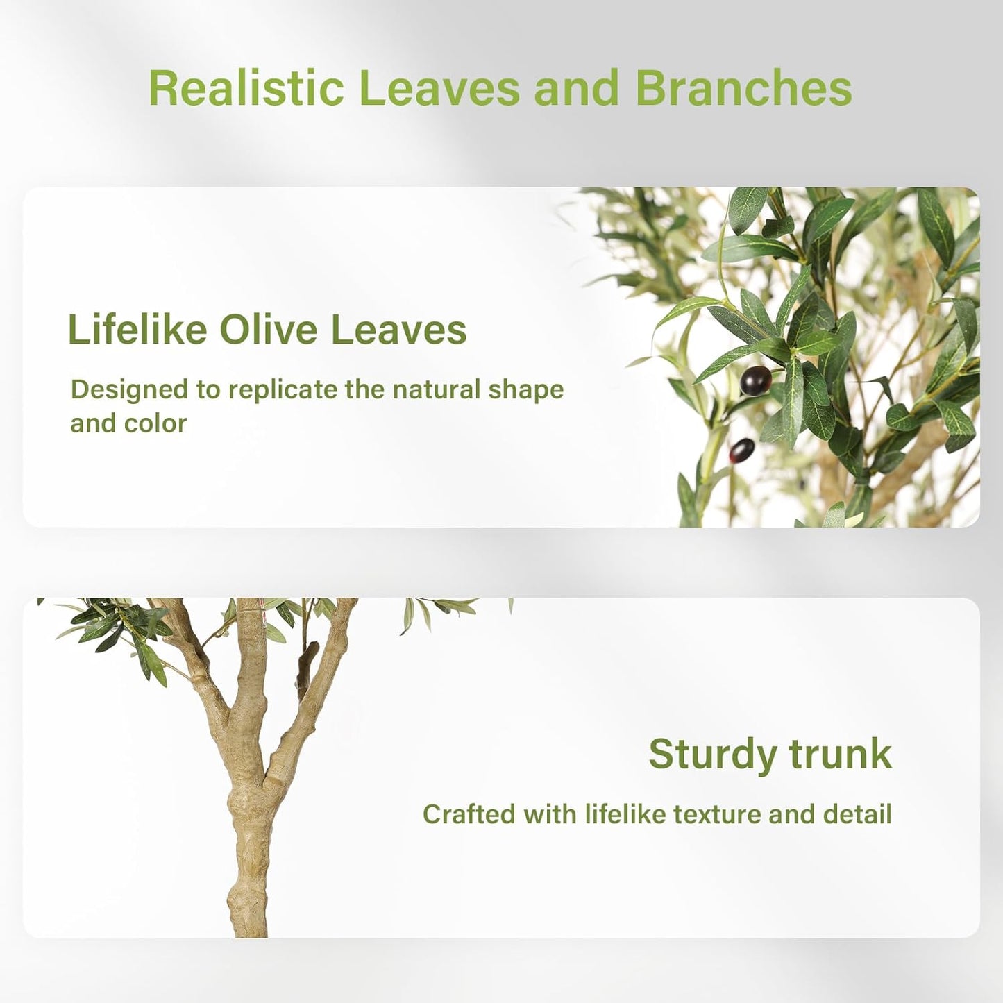 Faux Olive Tree / 7ft / 7 Inch