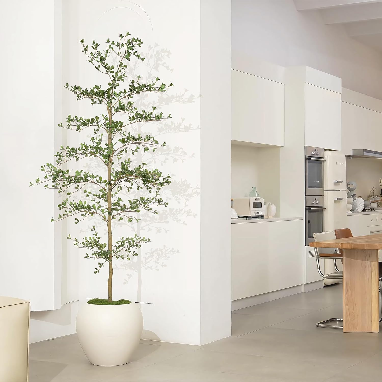 Faux Olive Tree / 7ft / Black / 7 Inch