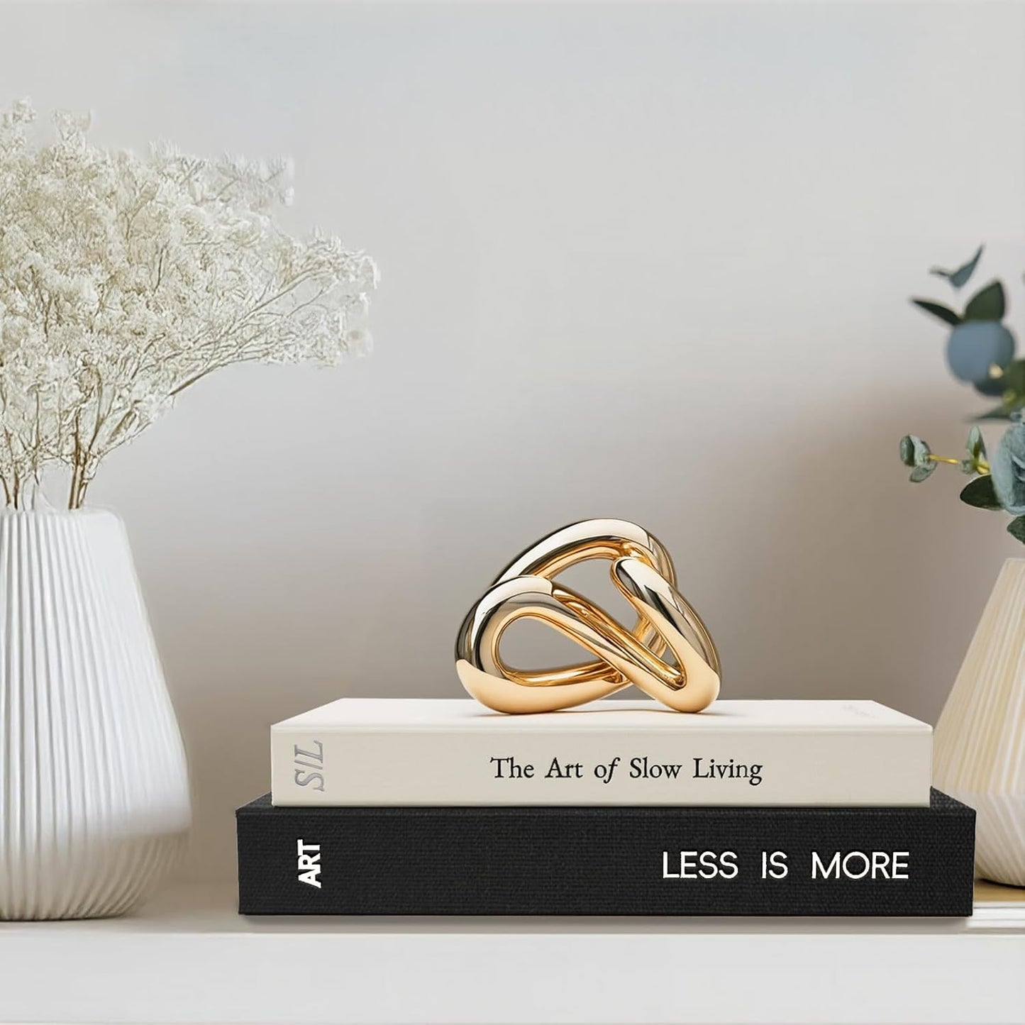 Minimalist Decorative Books / Black-white / Set of 2