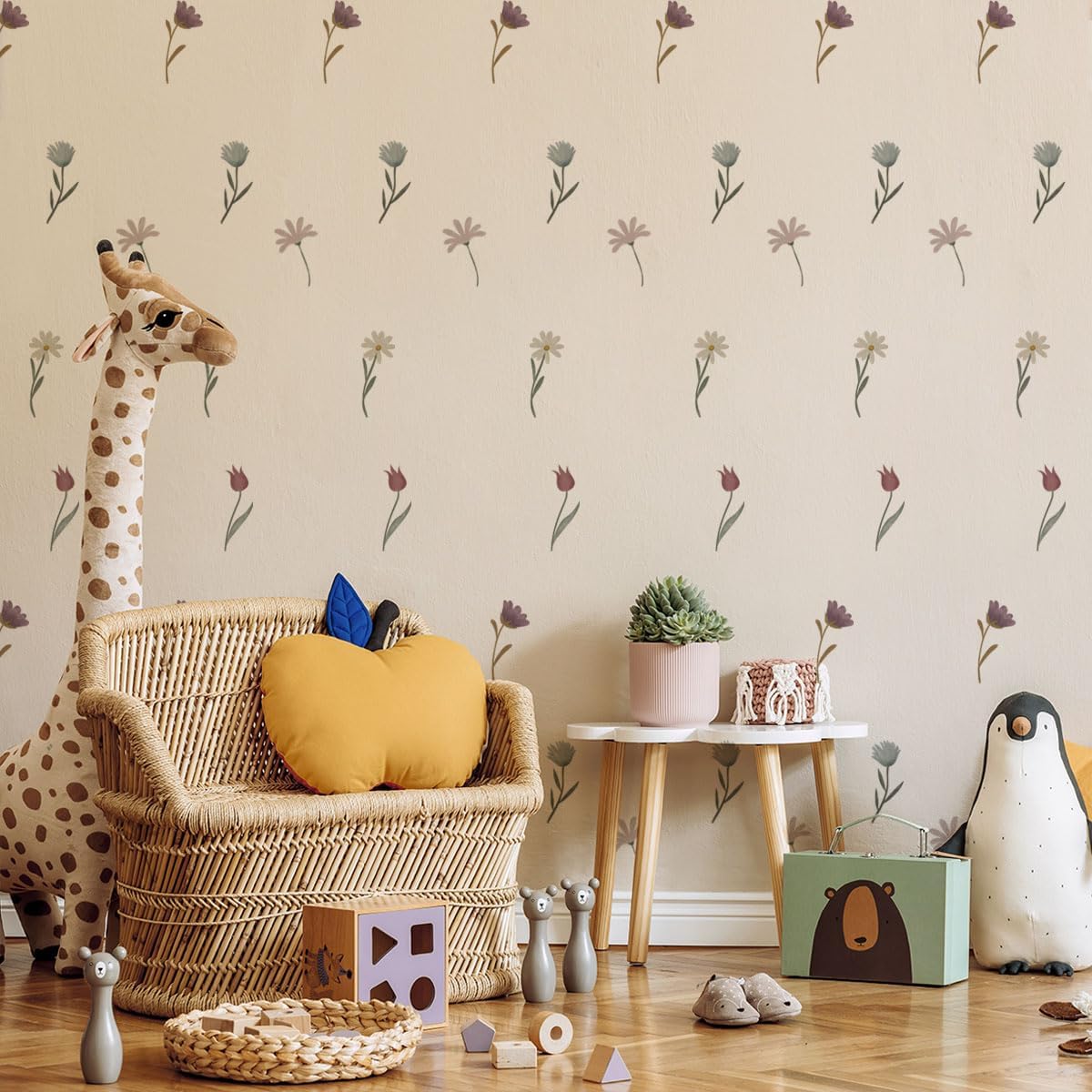 Boho Wildflower Wall Stickers