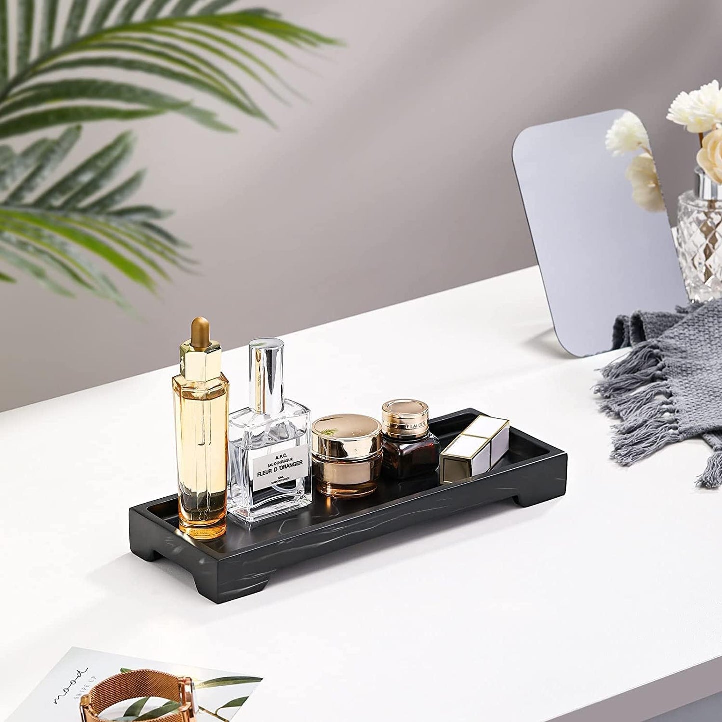 Resin Vanity Tray / A - Ink / Small / 11 x 4