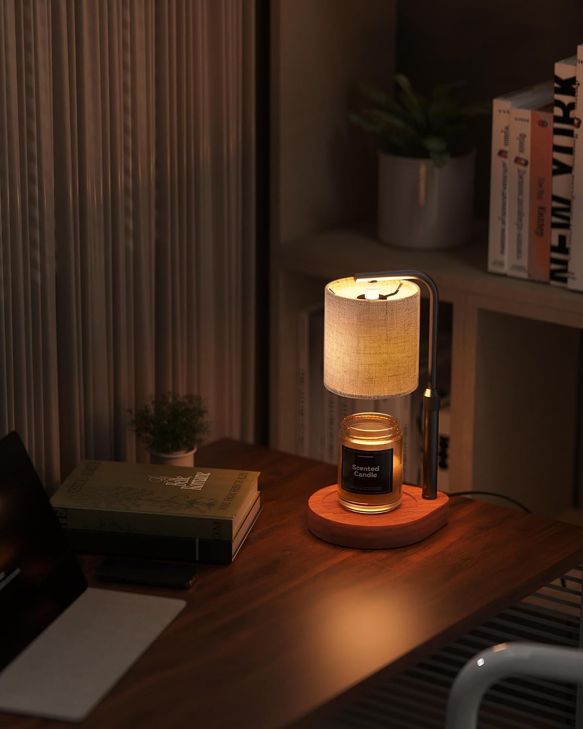Candle Warmer Lamp with Timer & Dimmer for Yankee Candles, Adjustable Height Candle Warmer for Jar Candles, Wax Melt