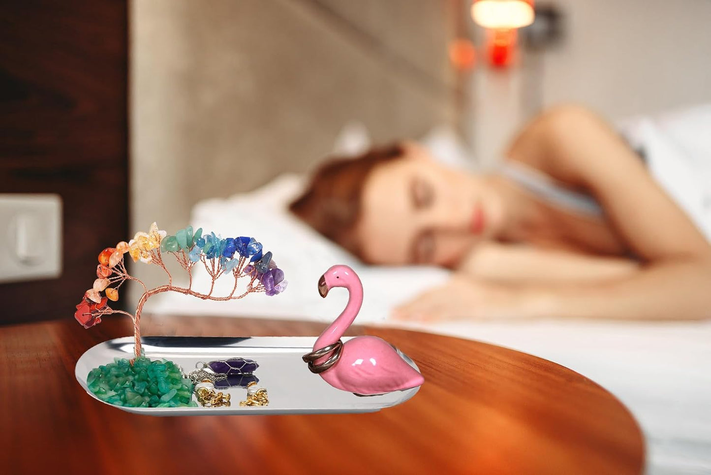 Ring Holder for Jewelry / Flamingo / Blue