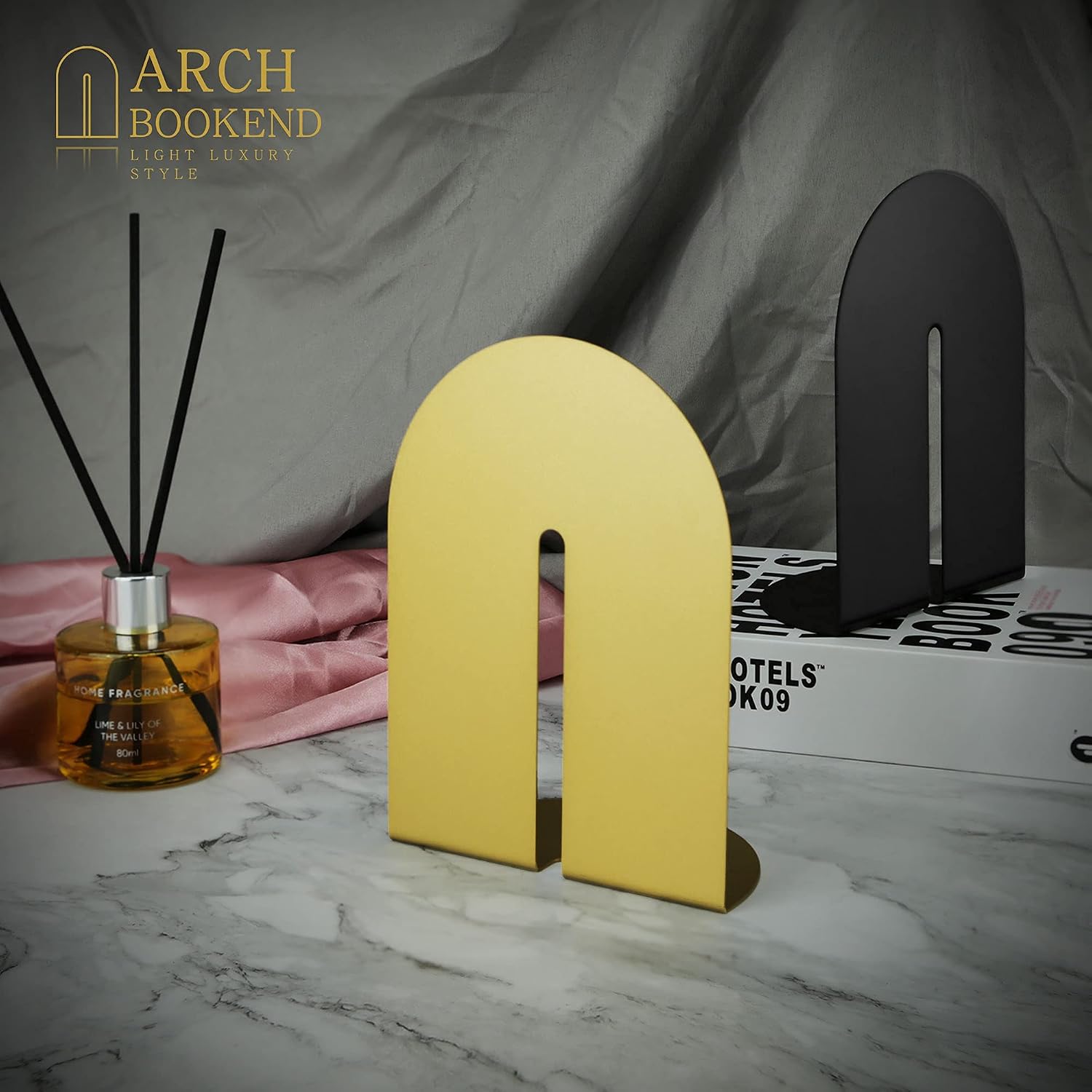 1 Pair Metal Book Holders / Gold