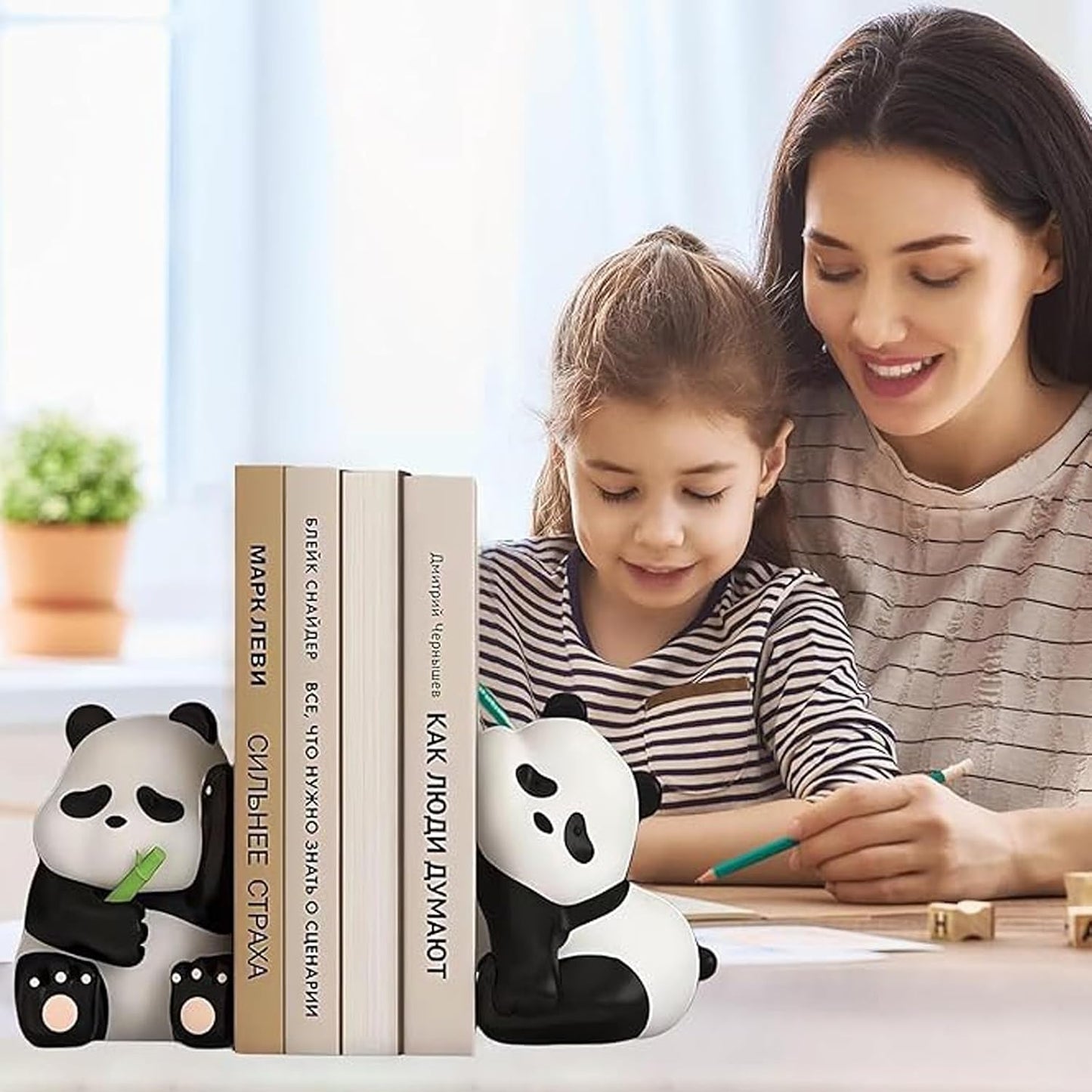 Modern Panda Statues / Set of 2
