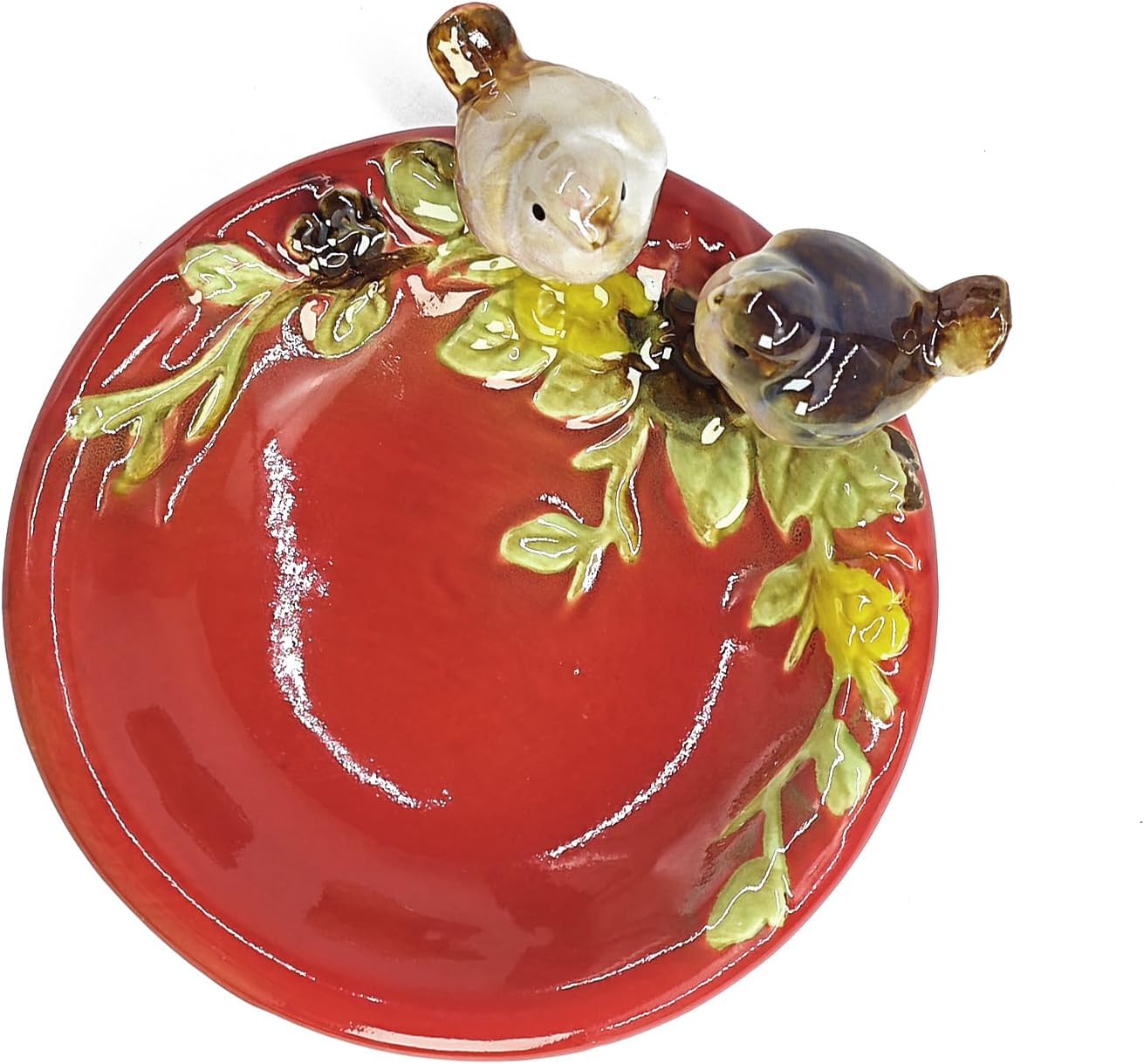 5" Ceramic Shower Soap Dish Holder Vintage soap Tray Bird Theme