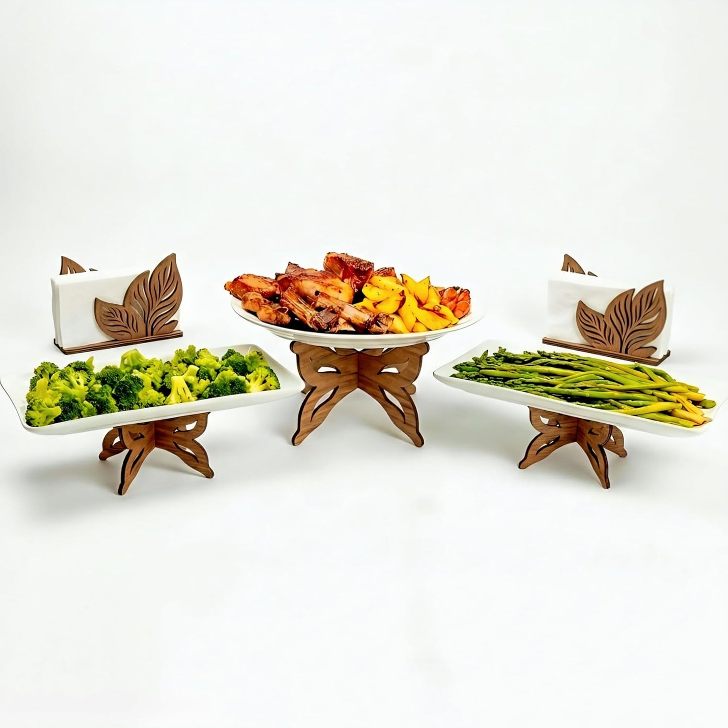 Dining Table Serving Stand Set