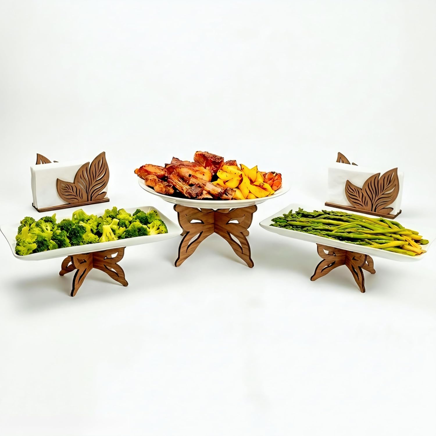 Dining Table Serving Stand Set