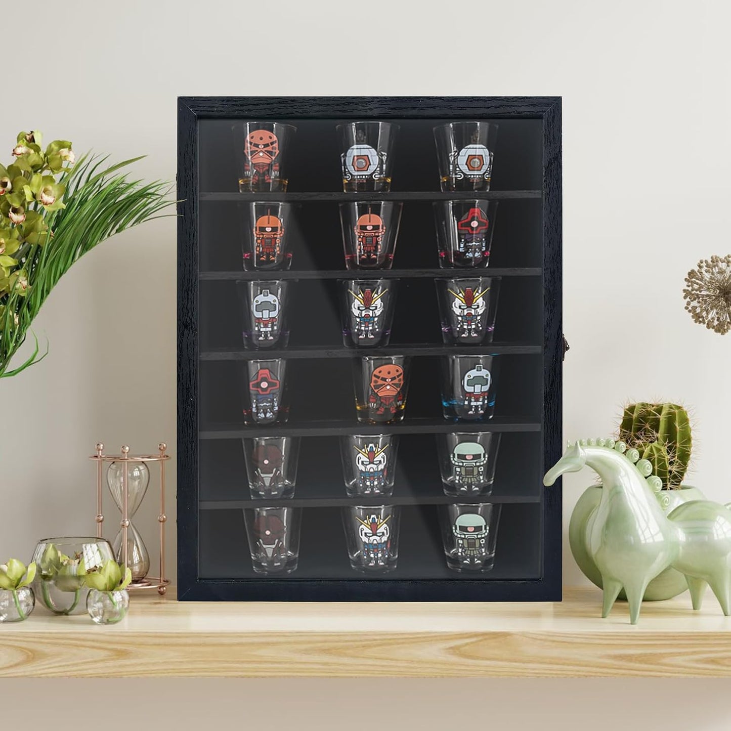 FramePro Shadow Box Frame Display Case 12x16 with Removable Shelves, Deep Memory Box Trinket Knick Knack Shelf Cabinet