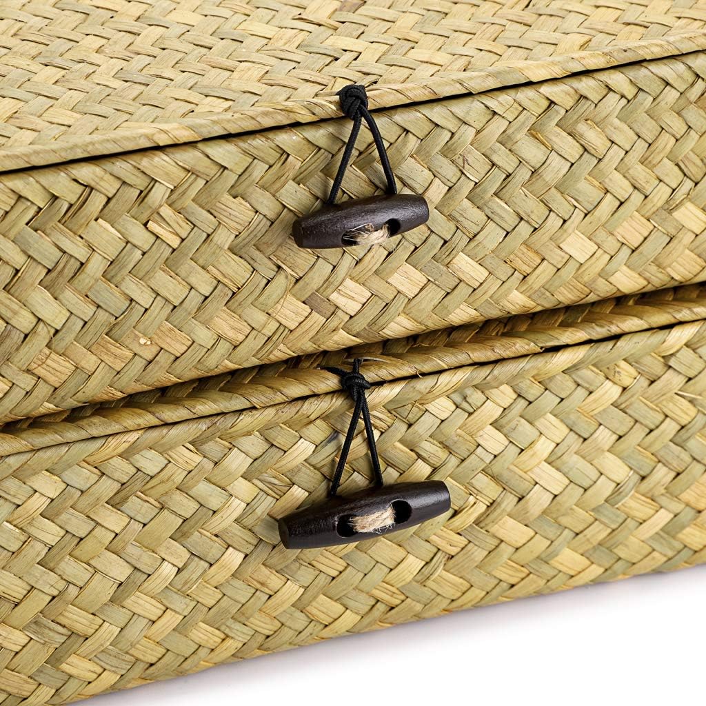 Natural Seagrass Storage Bins / Small+large / Natural Color