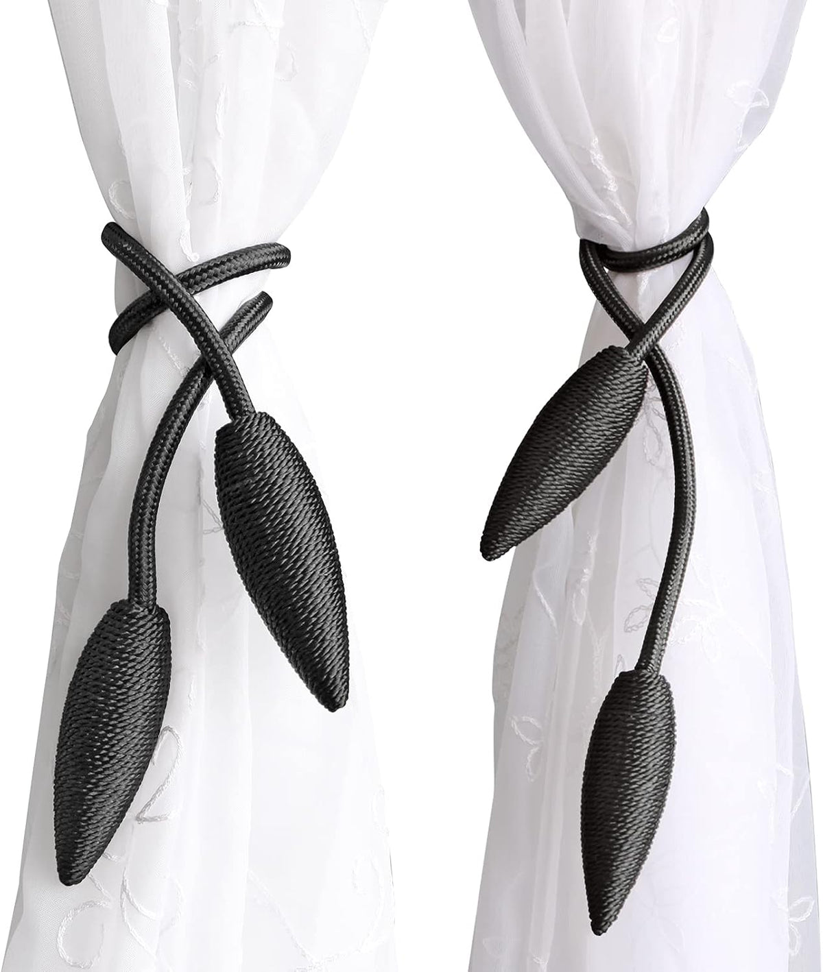 Valea Home 4 Pieces Curtain Tiebacks Clips Creative Window Drape Twist Tie Backs European Style Custom Made Curtain