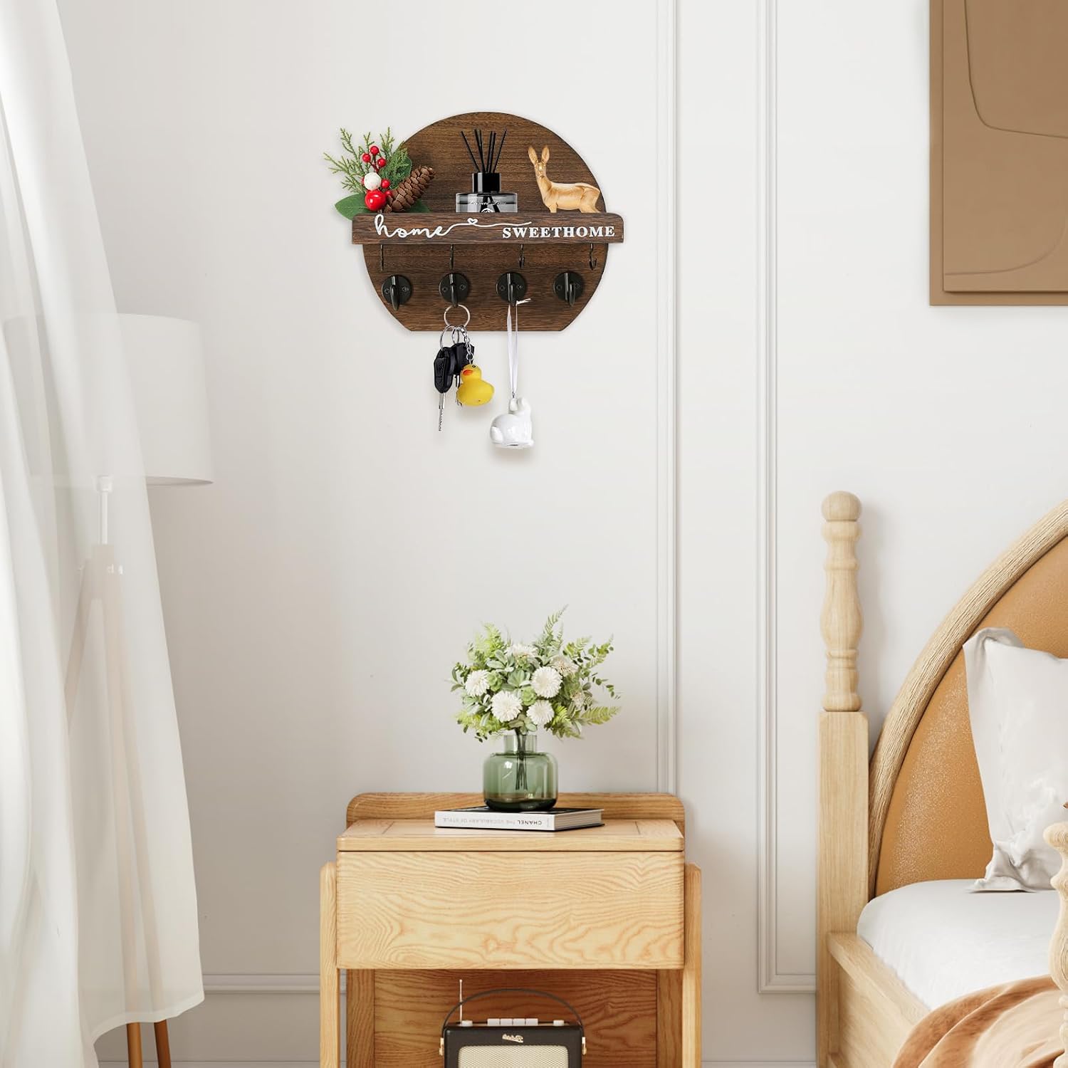 Key Holder / Key Holder Wall Mount / Brown
