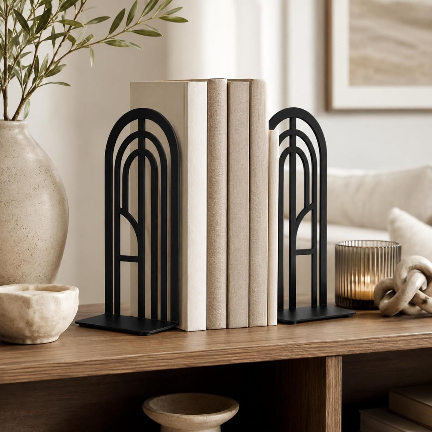 Black Metal Bookends / Black Arch