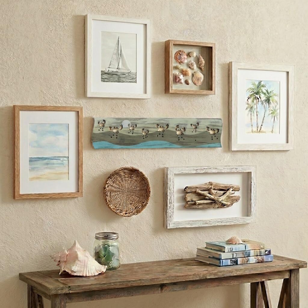 Crab Driftwood Wall Art & DIY Key Holder / Crab Parade