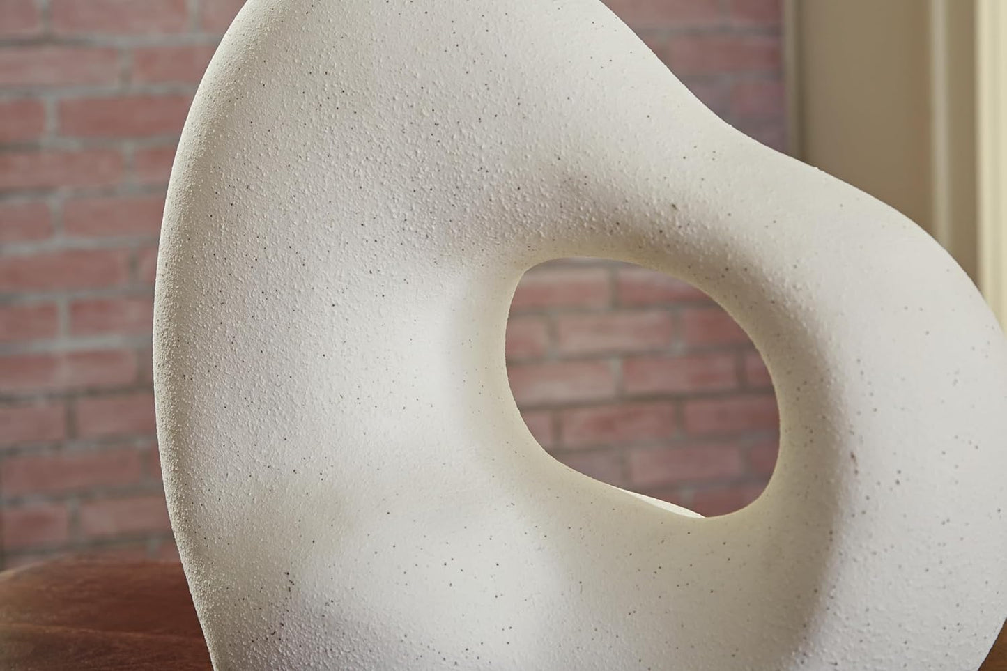 Arthrow Modern in. Ceramic Abstract Sculpture / 13" W x 6" D x 11.25" H / White / 11 Inch
