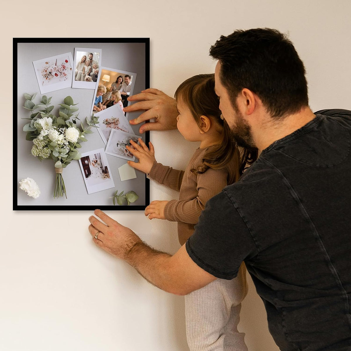 QDSSDECO 16" x 20" Shadow Box Frame, Linen Back, Real Glass,Black | Deep interior, real glass front, wall or tabletop