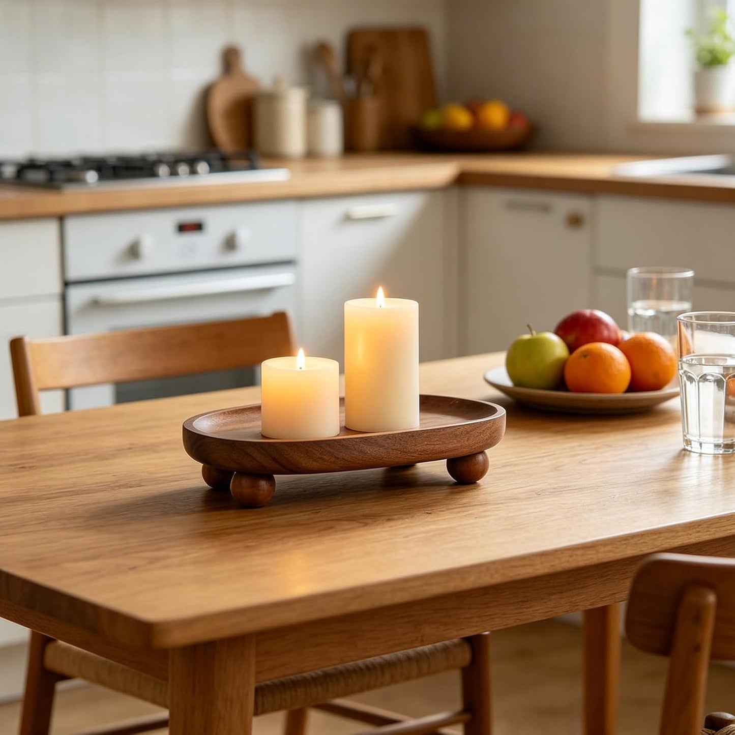 Wooden Candle Holder / Candle Tray