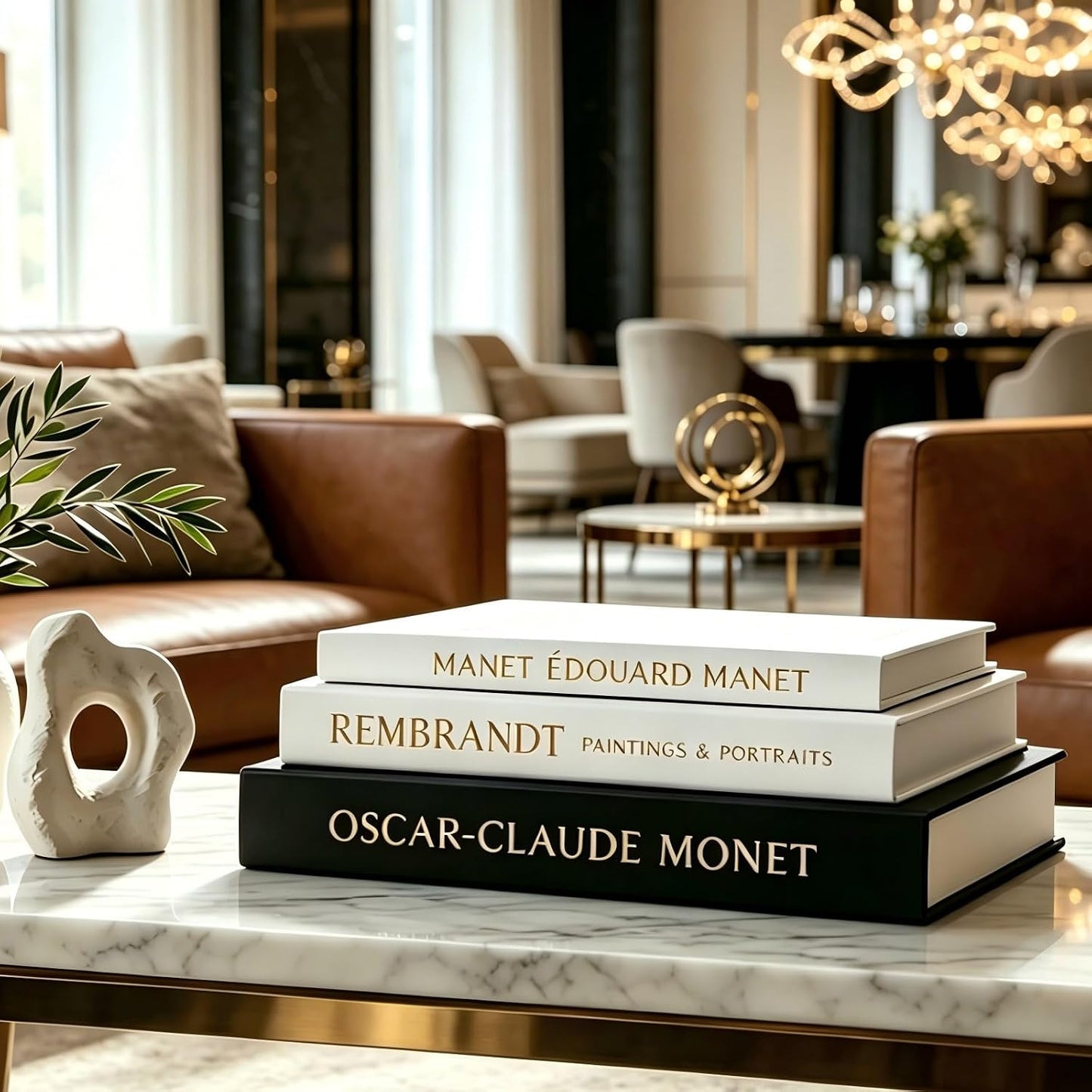 Modern Stacked Books / Decorative Faux Books Storage Box