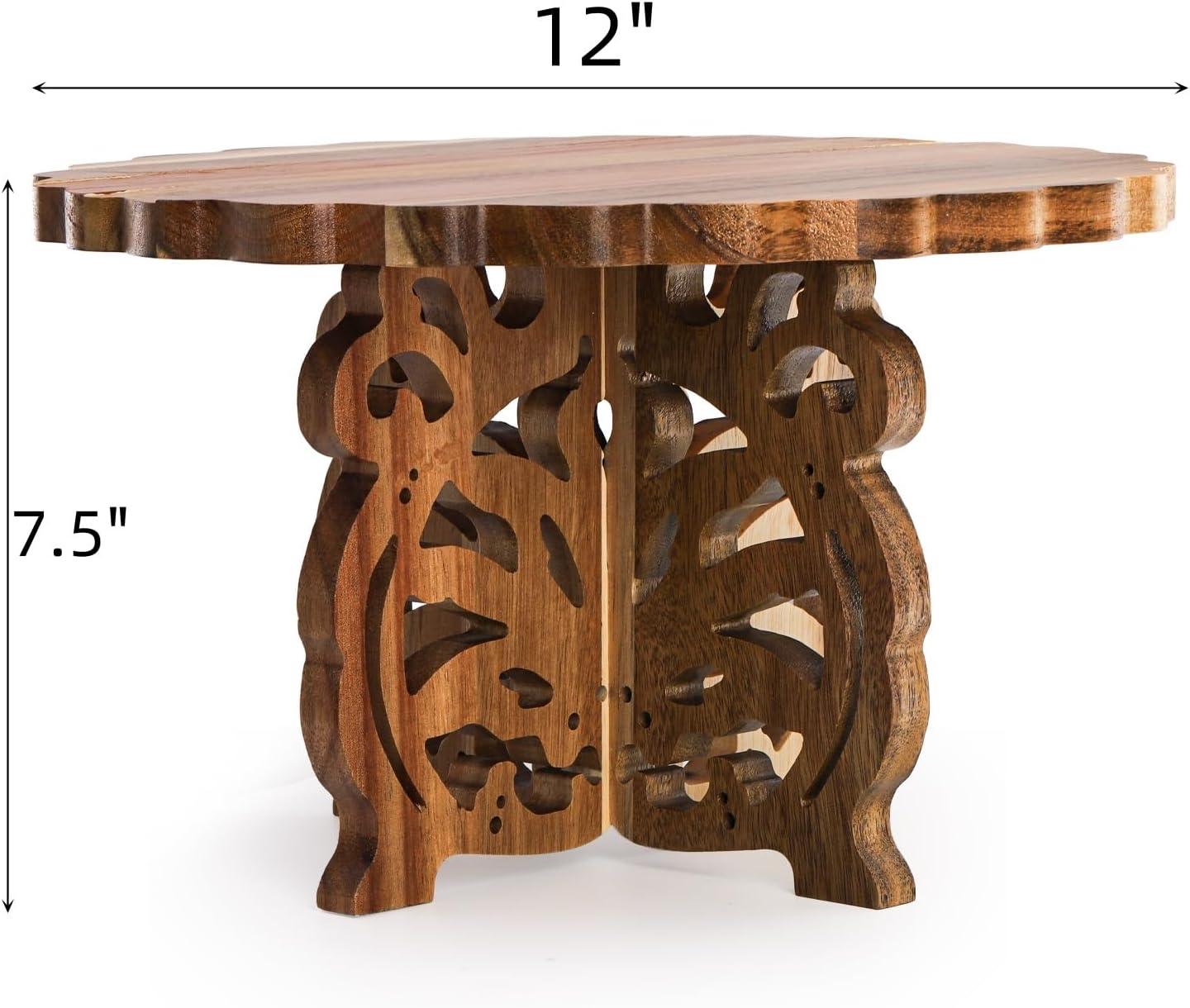 12" Wood Cake Stand