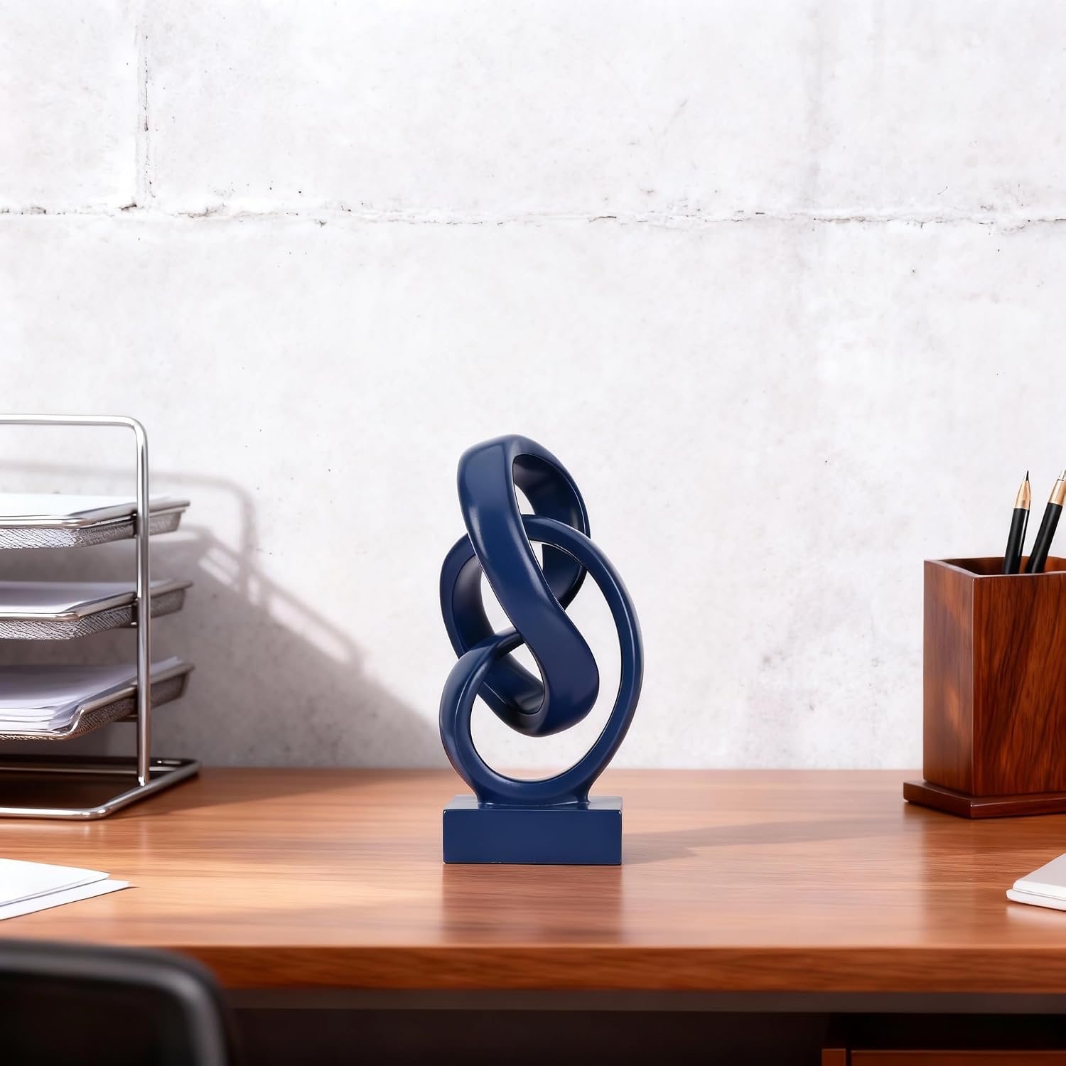 Geometric Decorative Statue / Blue