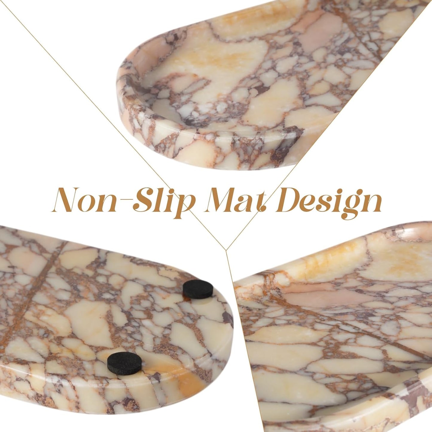 Marble Tray for Decor / Calacatta Viola / 10 x 5 x 0.7 / Natural