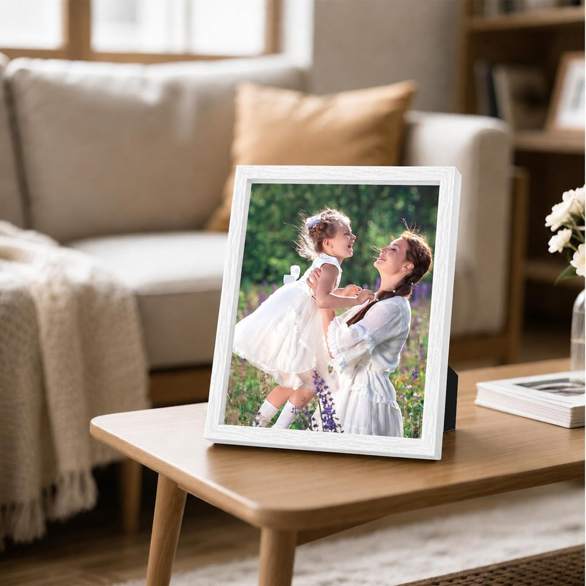 Shadow Box Frame 8"x 10" - 4 Pack Wood Deep Shadowbox with Glass | Shadow Boxes Display Cases Suitable for Photos