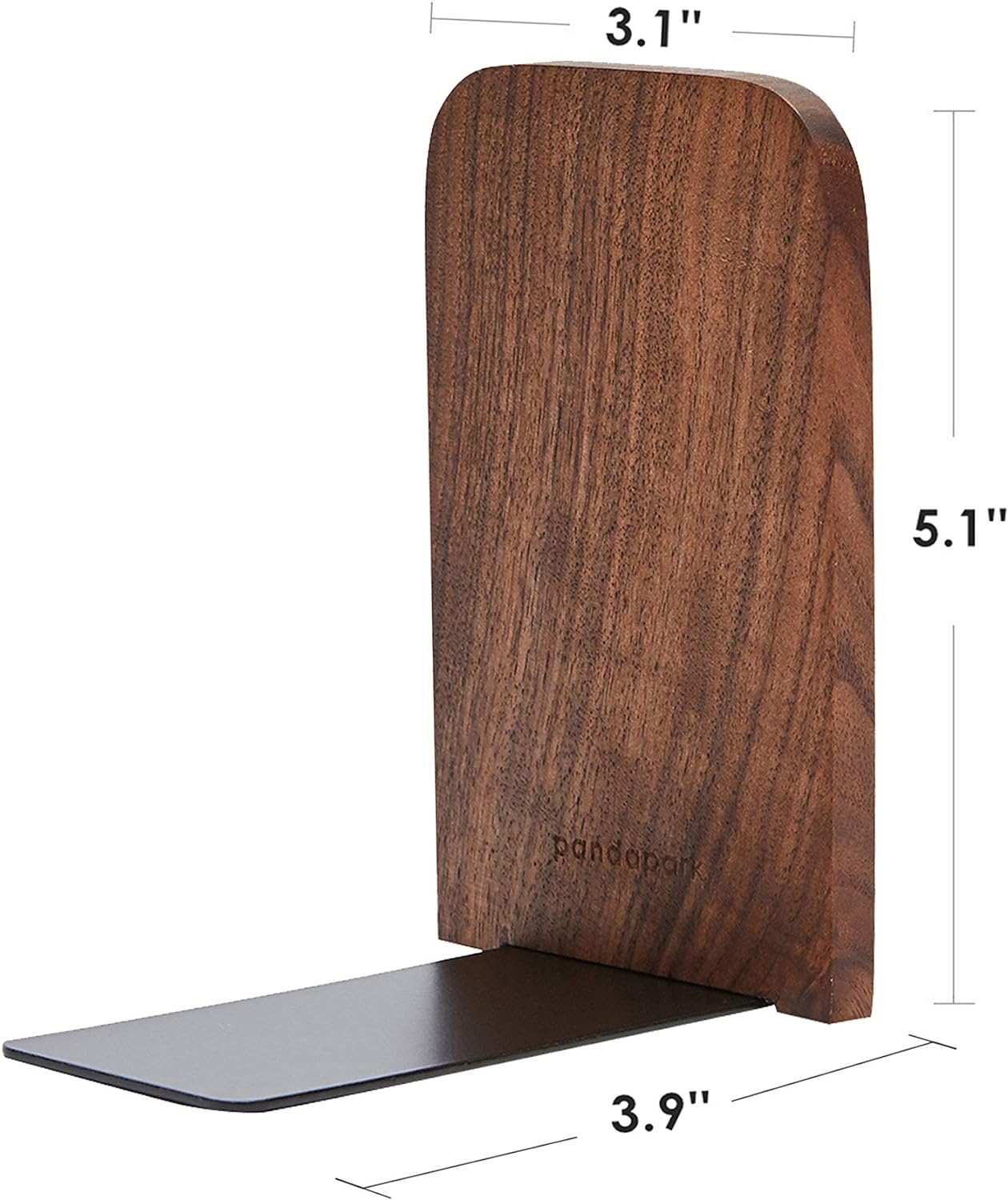 Non-Skid Bookend / Black Walnut-a
