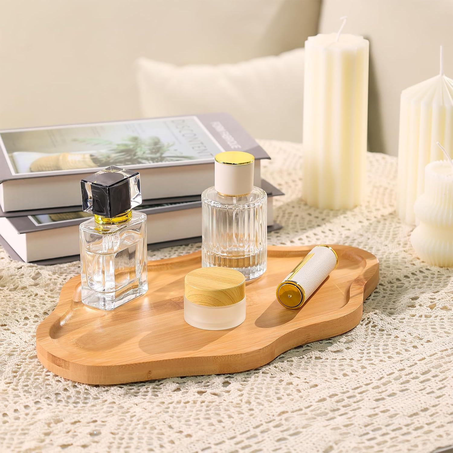 Wooden Trays / Cloud Jewelry Tray Trinket Dish / Wood