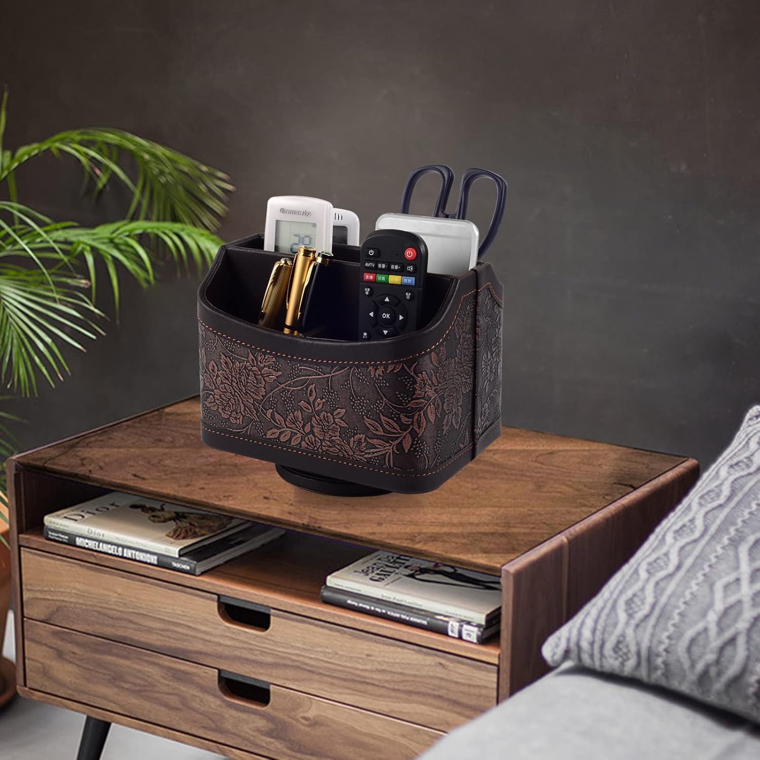 Desk Rotating Organizer/Caddy for TV Remote / Retro