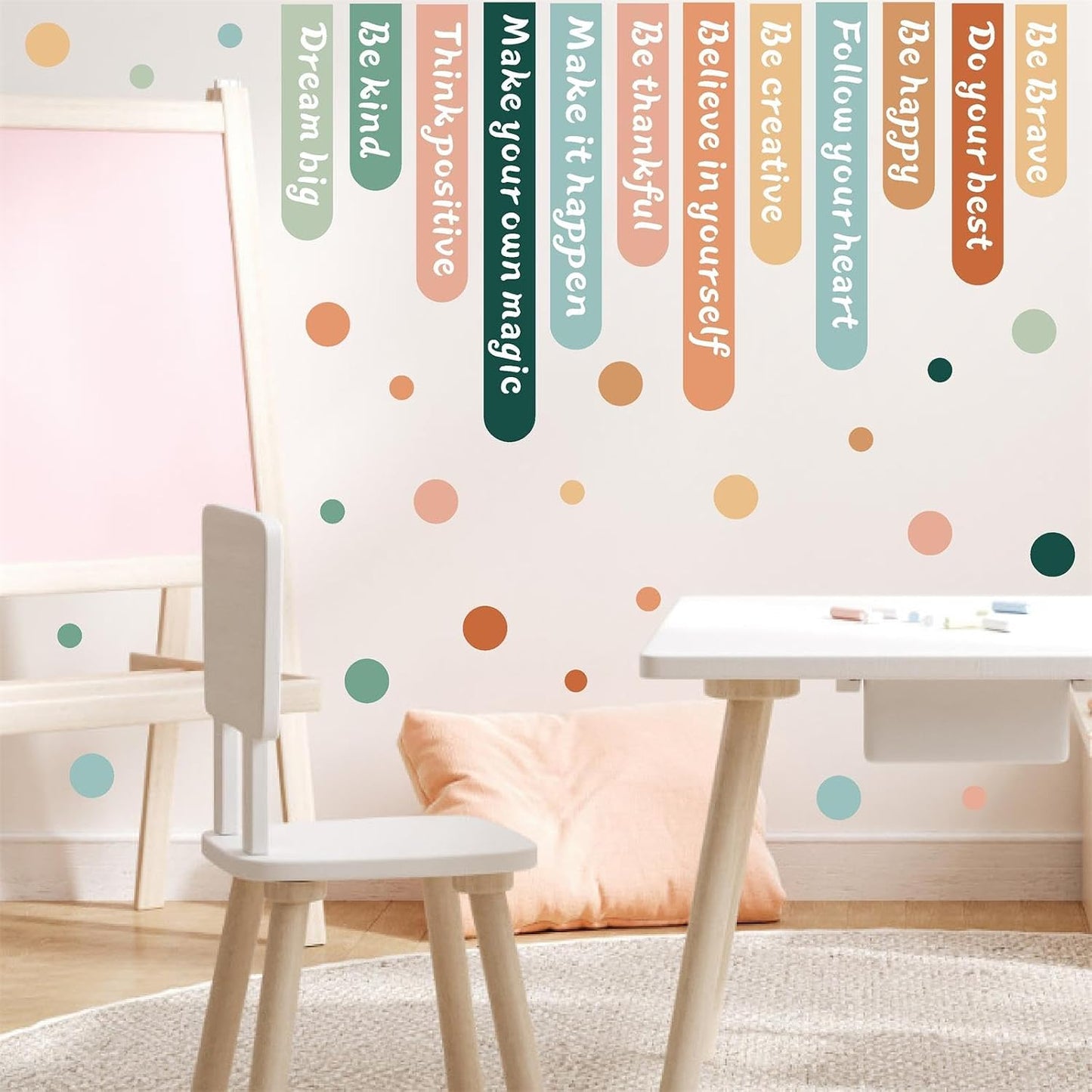 Colorful Inspirational Wall Sticker Decor Motivational Quotes Wall Stickers Positive / Boho Quotes