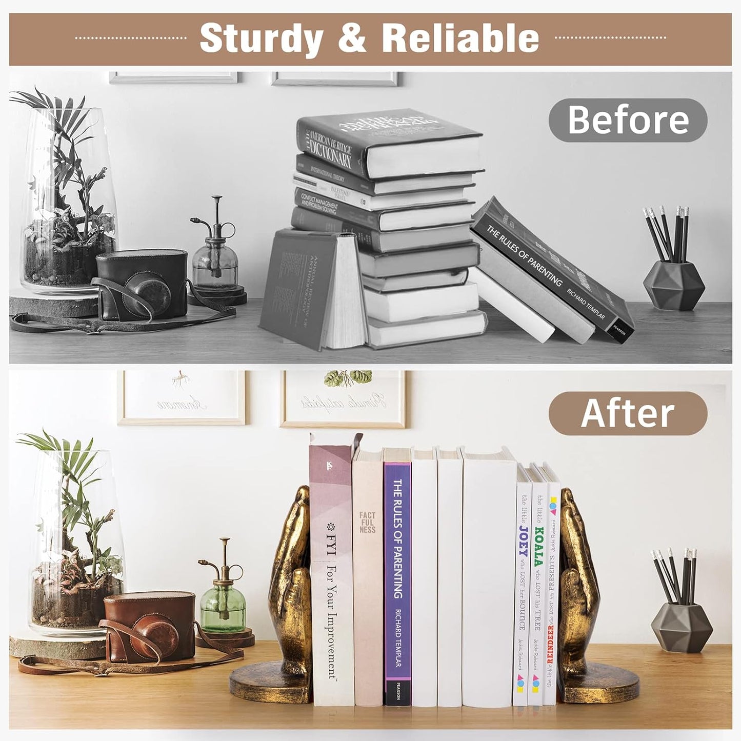 Book Ends / Book Ends to Hold Books Heavy Duty